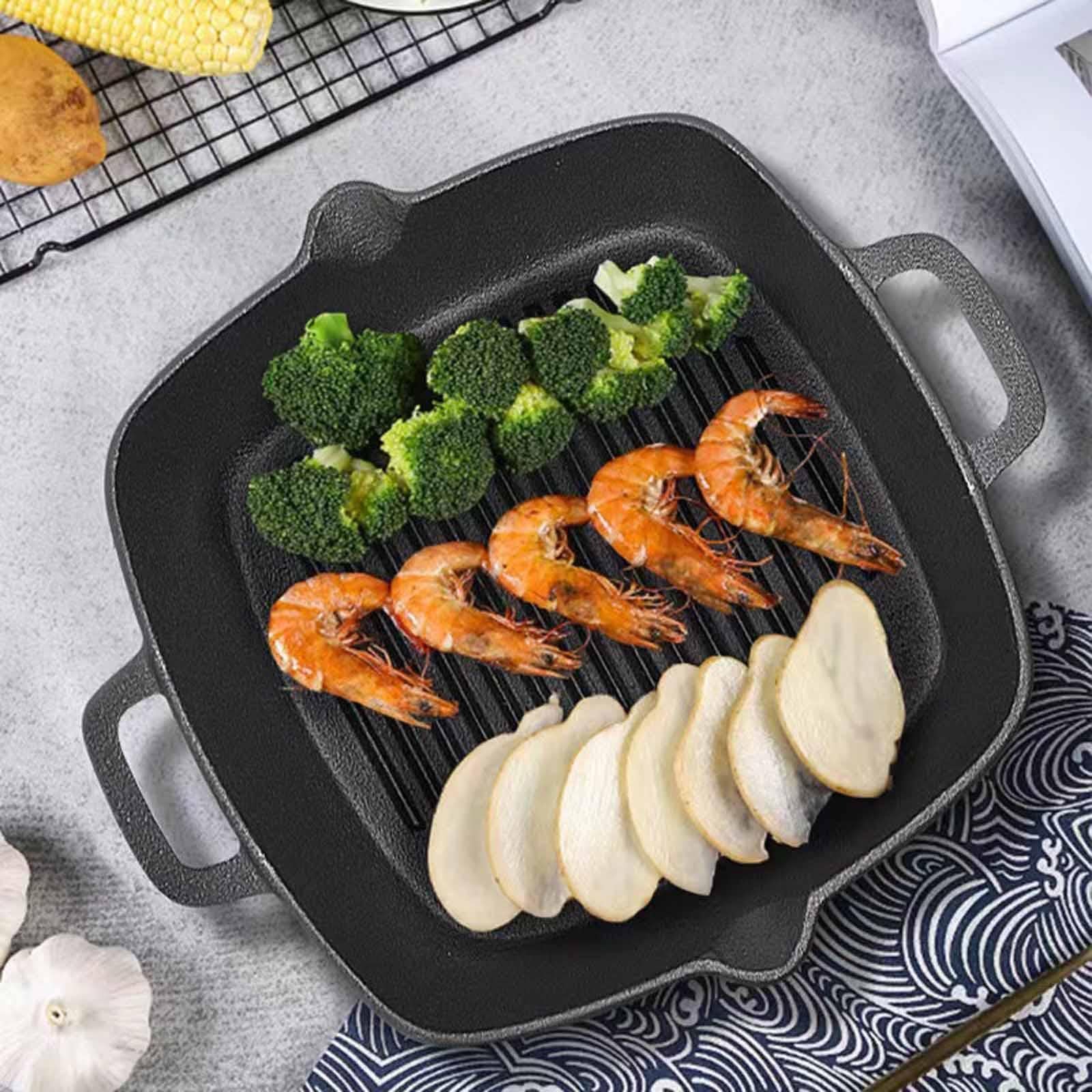 Barbecue Grill Plate Practical Steak Pan for Kitchen Indoor Outdoor Pancakes