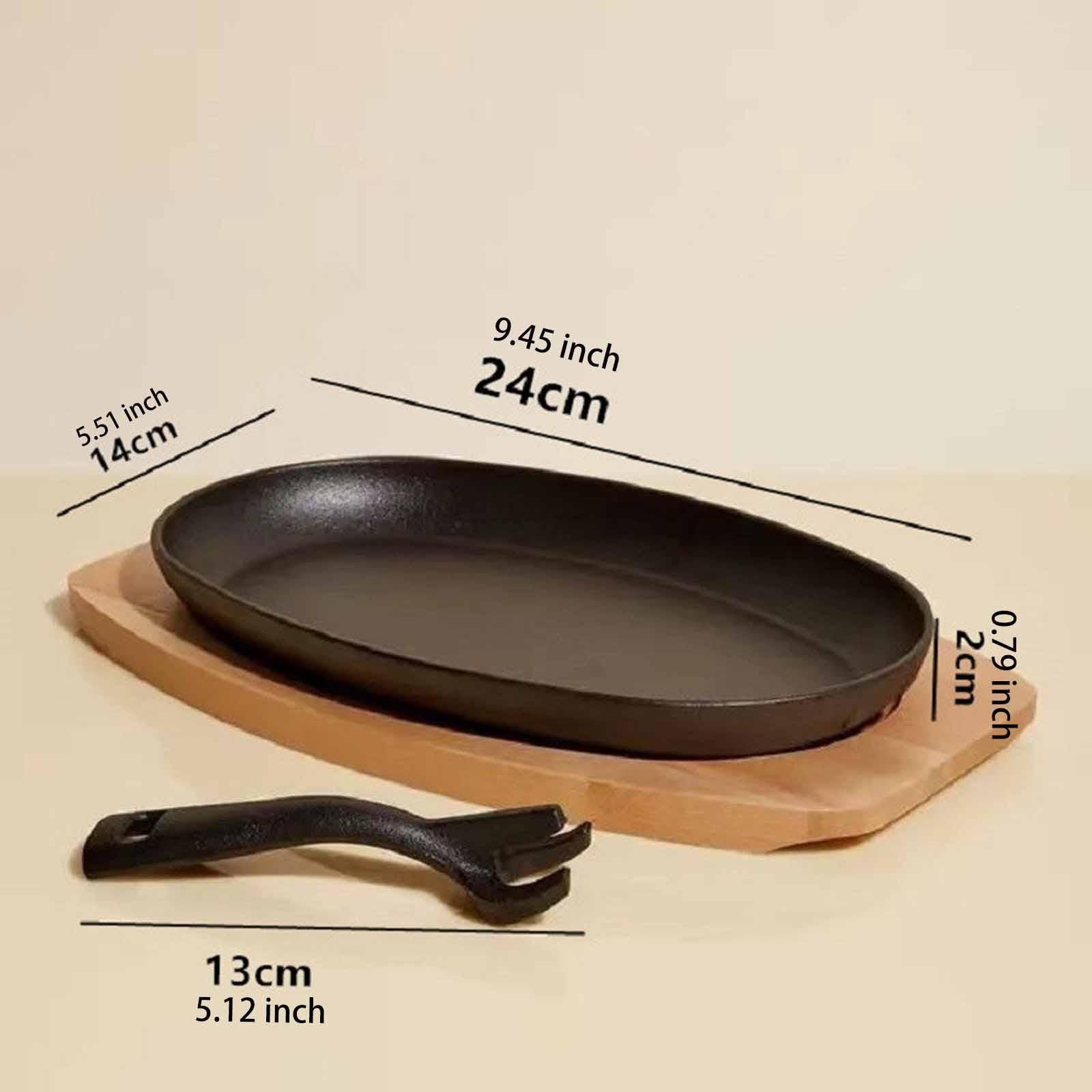 Sizzling Plate Cast Iron Skillet Plate for Catering Home Accessories