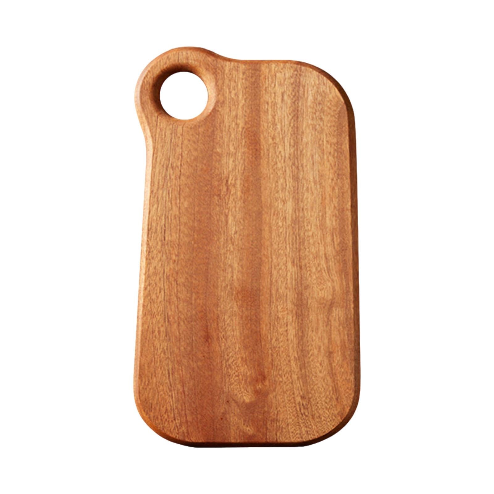 Wood Cutting Board Heavy Duty Serving Tray for Bread Carving Meat Vegetables large round hole