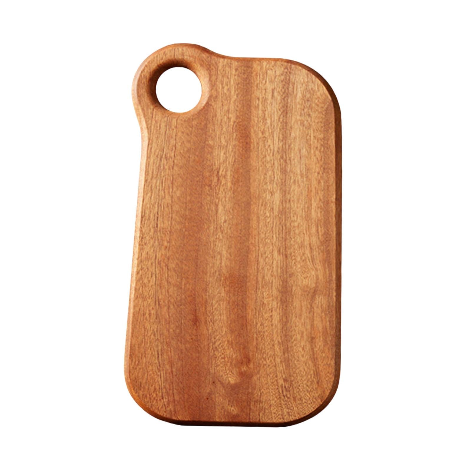 Wood Cutting Board Heavy Duty Serving Tray for Bread Carving Meat Vegetables large round hole