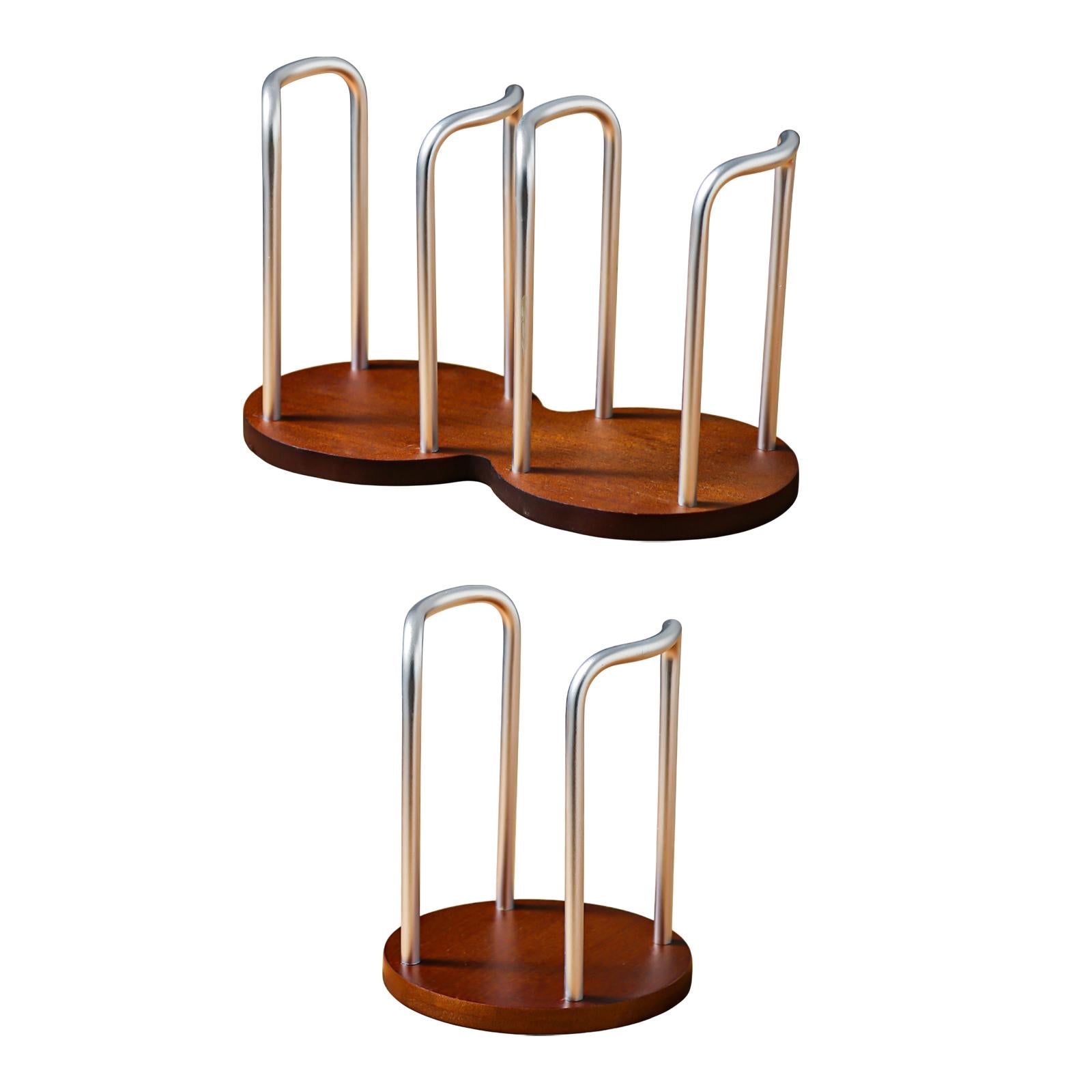 Coffee Cup Holder Organizer Aluminum Alloy for Coffee Shop Home Bathroom Single Rack