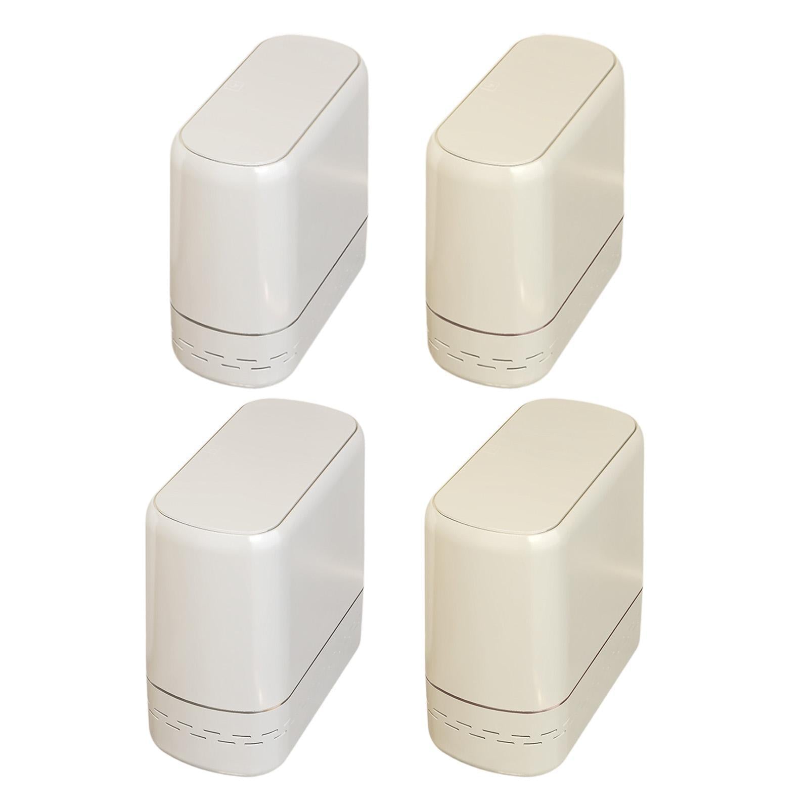 Trash Can Lightweight Nonslip Stylish Dustbin for Kitchen Bedroom Craft Room 29x13.8x26.5cm White
