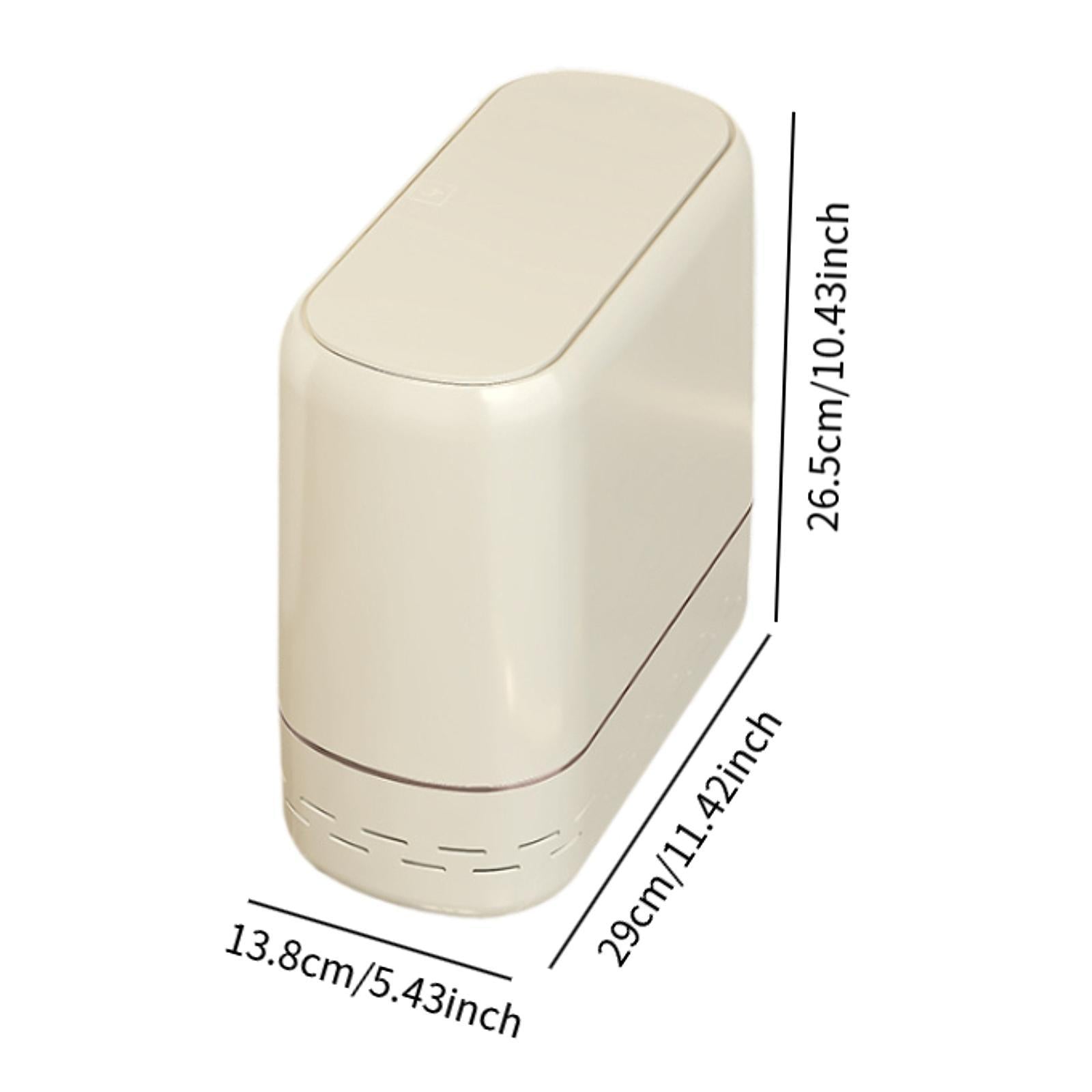 Trash Can Lightweight Nonslip Stylish Dustbin for Kitchen Bedroom Craft Room 29x13.8x26.5cm Yellow