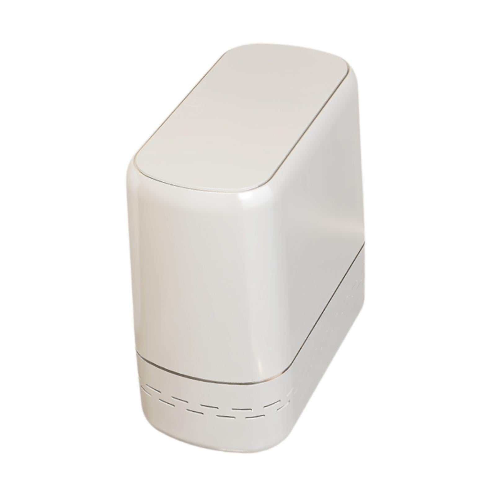 Trash Can Lightweight Nonslip Stylish Dustbin for Kitchen Bedroom Craft Room 33x17x31cm White