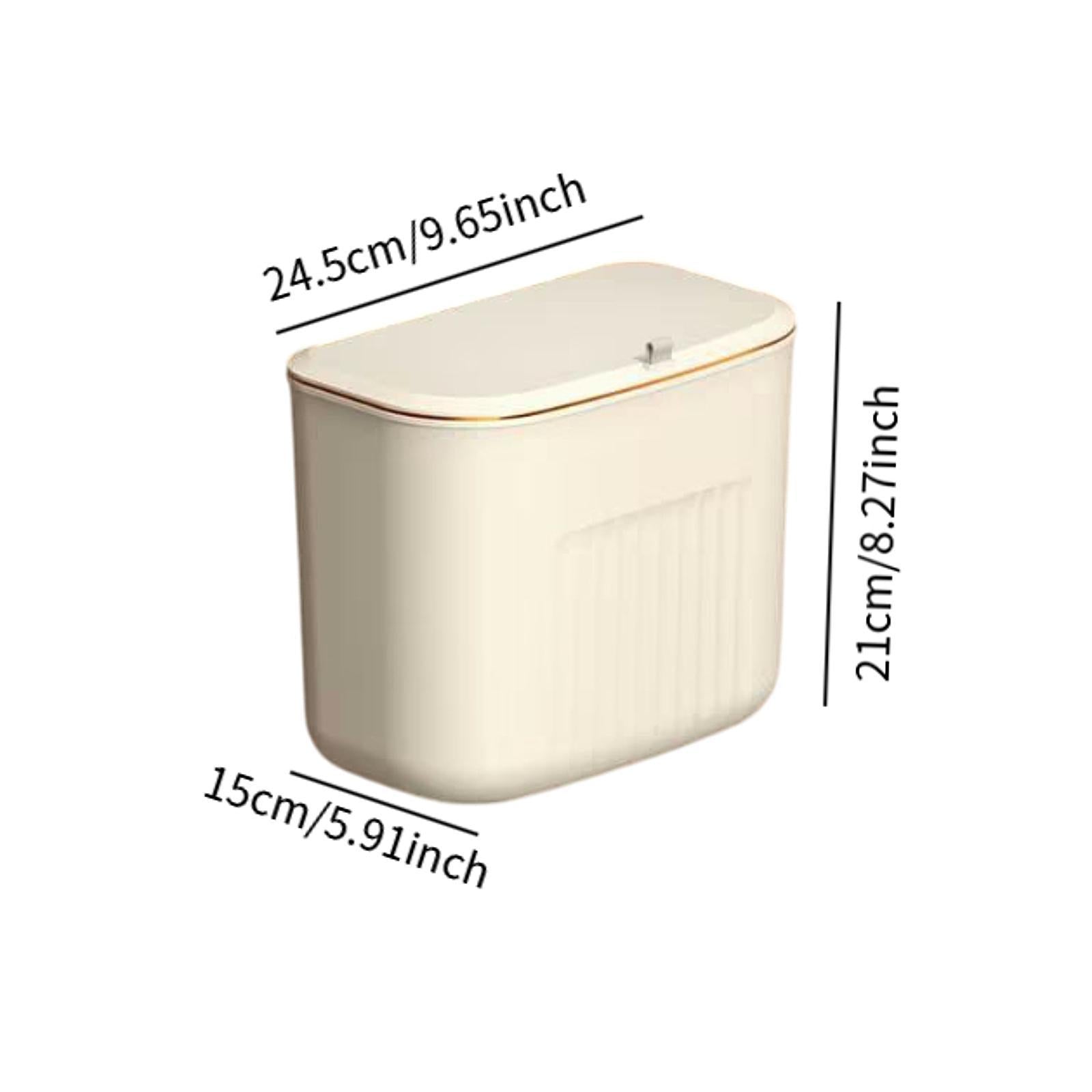 Hanging Trash Can Easy Installation Waste Bin for Office Toilet Laundry Room Small