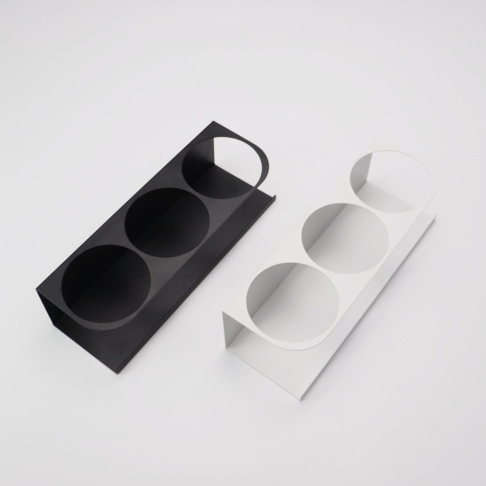 Magnetic Spice Rack Side Mount Bottle Hanger for Refrigerators Oven Bathroom Black