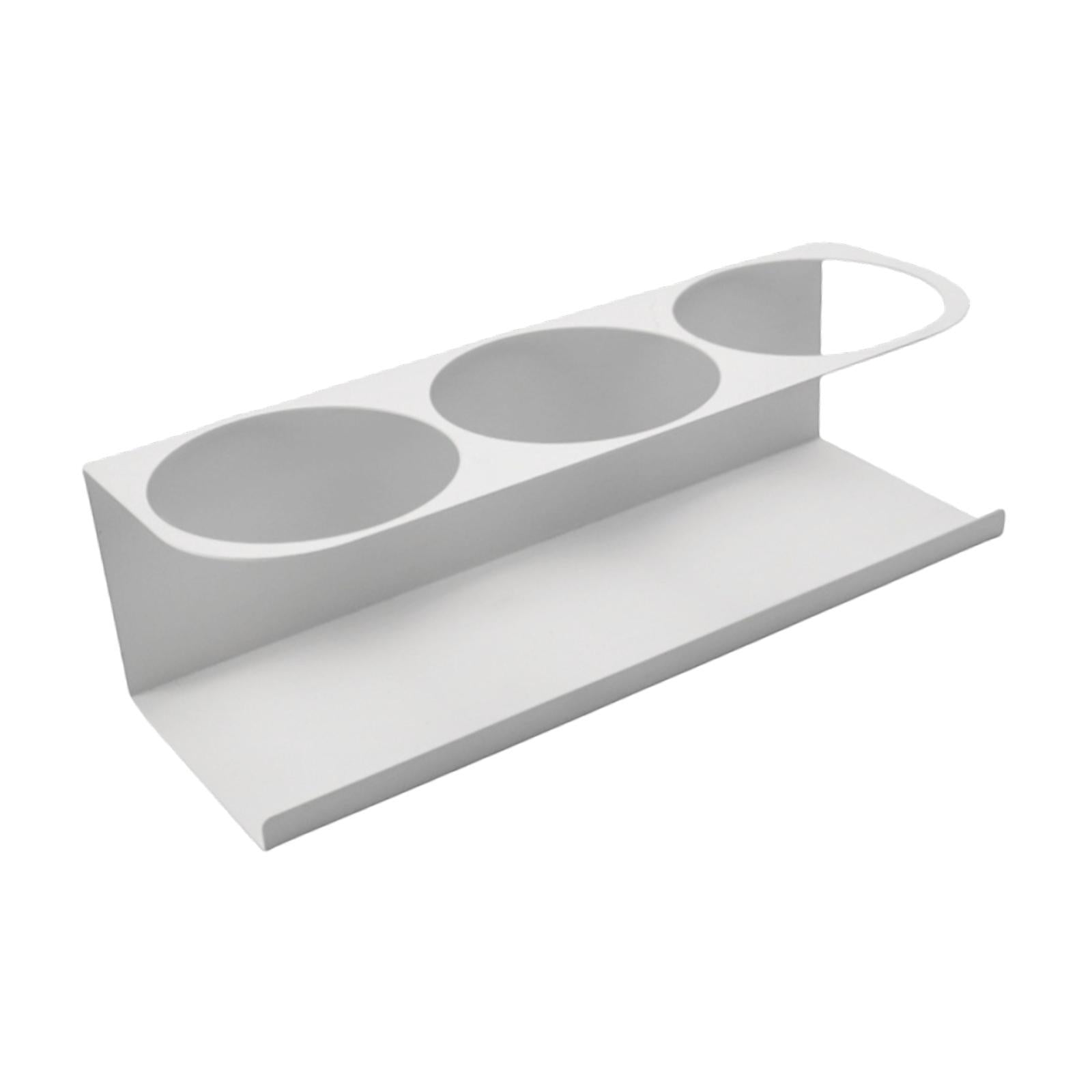 Magnetic Spice Rack Side Mount Bottle Hanger for Refrigerators Oven Bathroom White