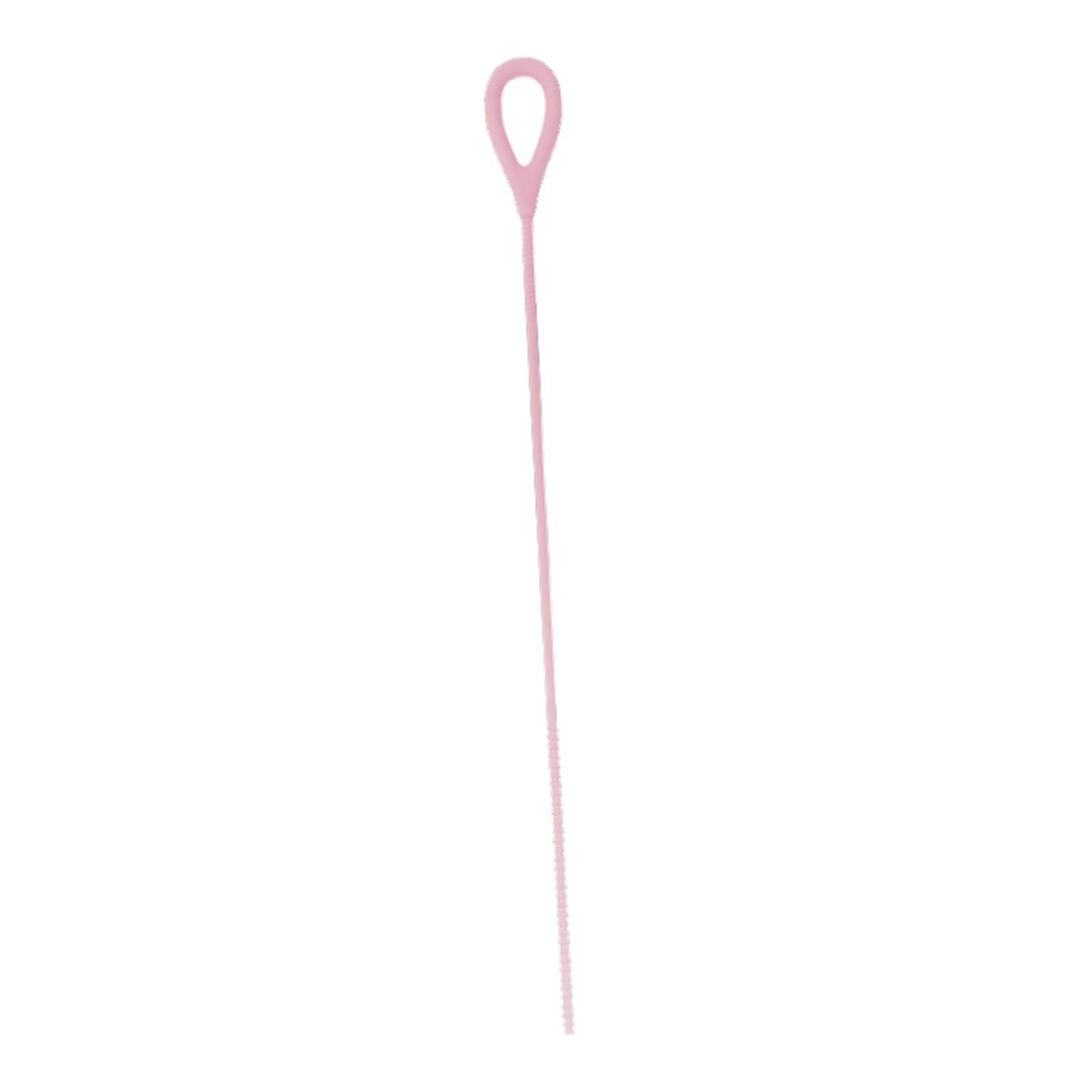 Silicone Straw Brush for Straws Drink Lid Travel Drinking Bottle Hydroflasks Pink