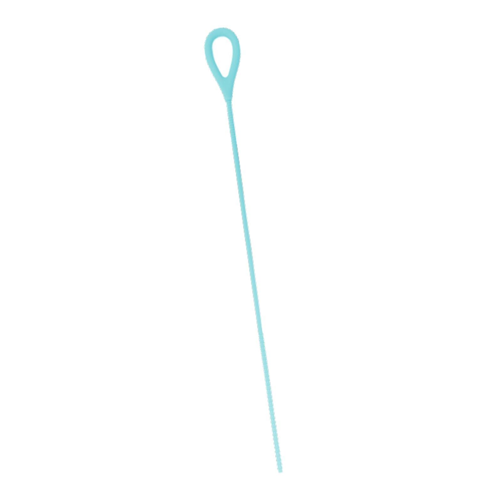 Silicone Straw Brush for Straws Drink Lid Travel Drinking Bottle Hydroflasks Blue