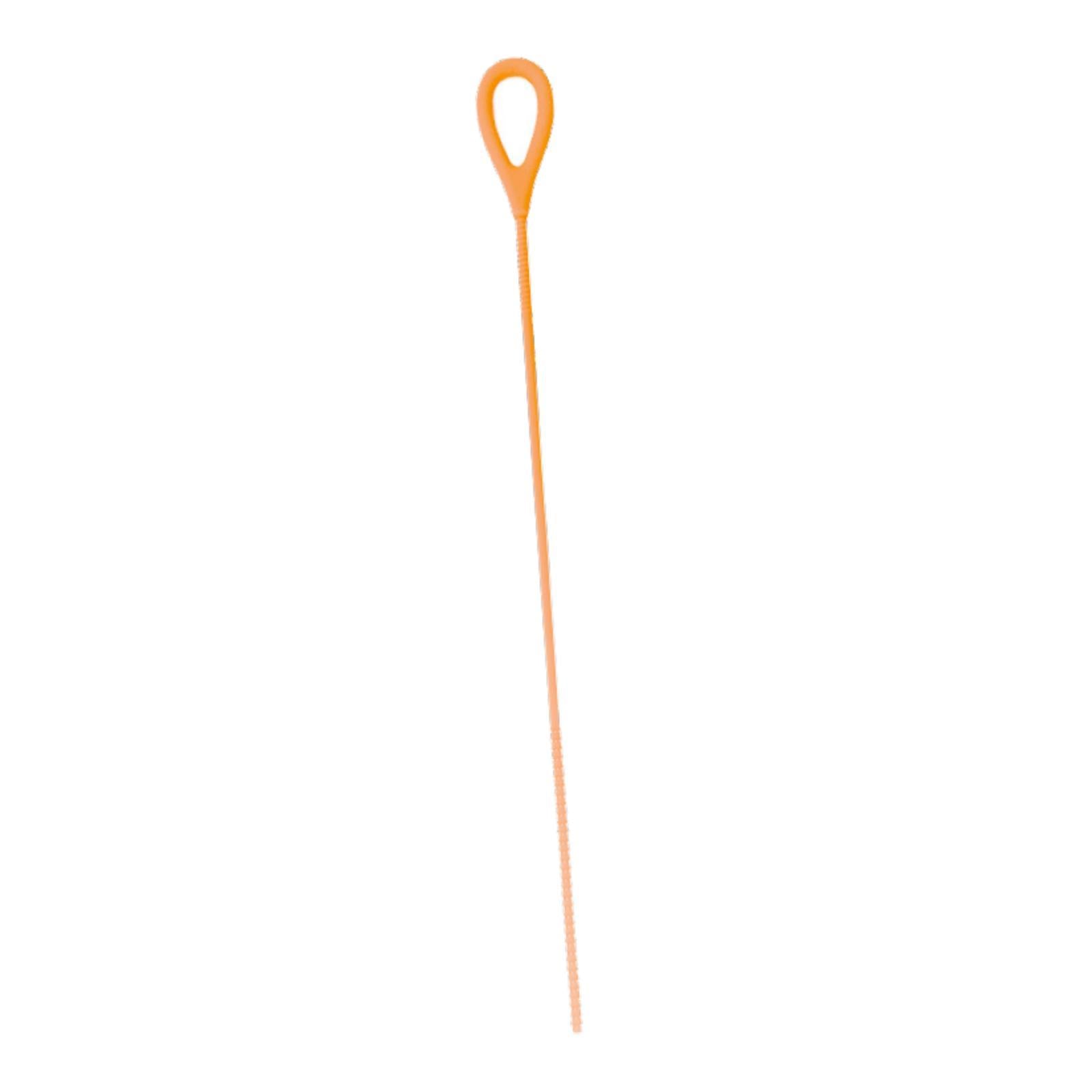 Silicone Straw Brush for Straws Drink Lid Travel Drinking Bottle Hydroflasks Orange