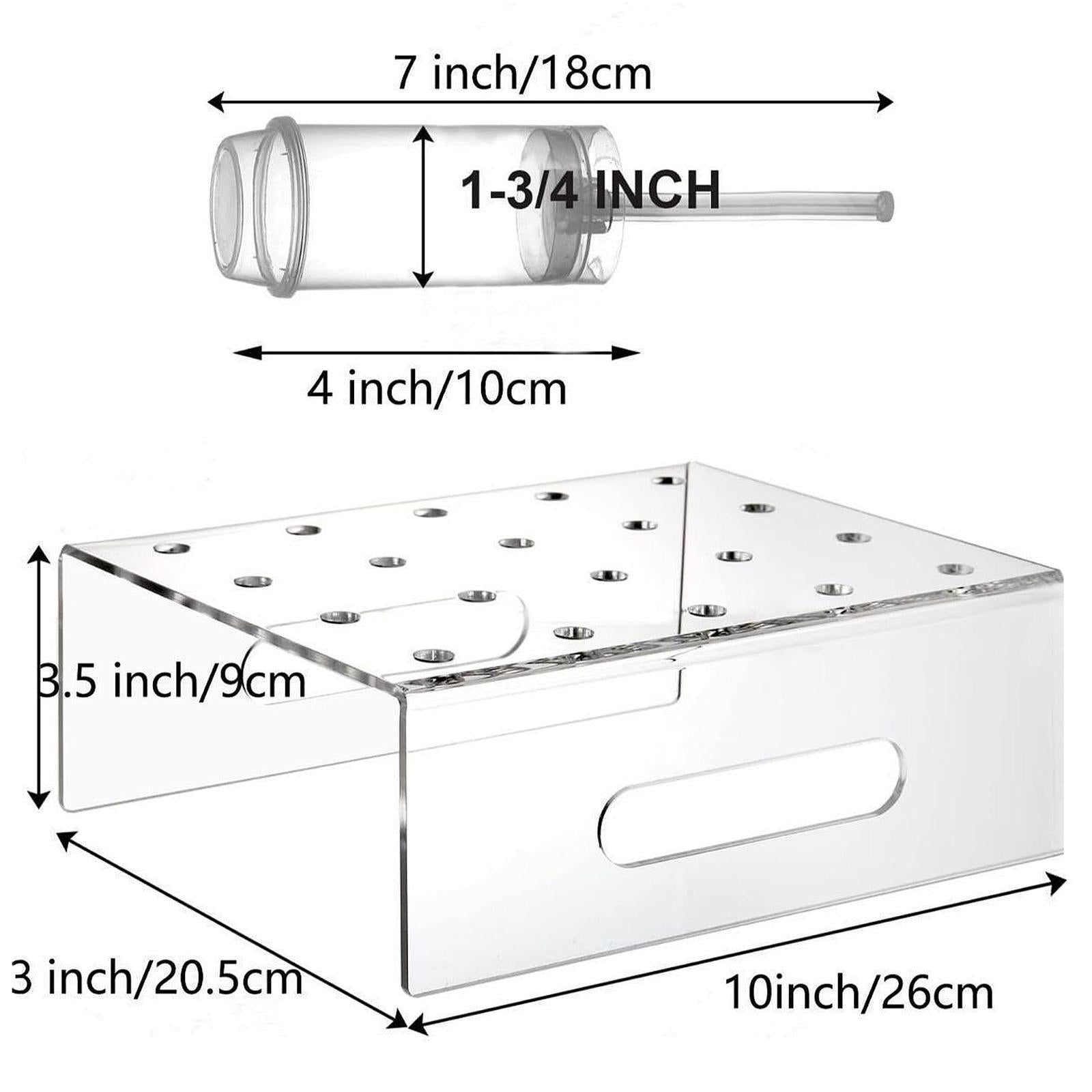 24Pcs Cake Push Containers with Lids Acrylic Clear for Home Wedding Birthday