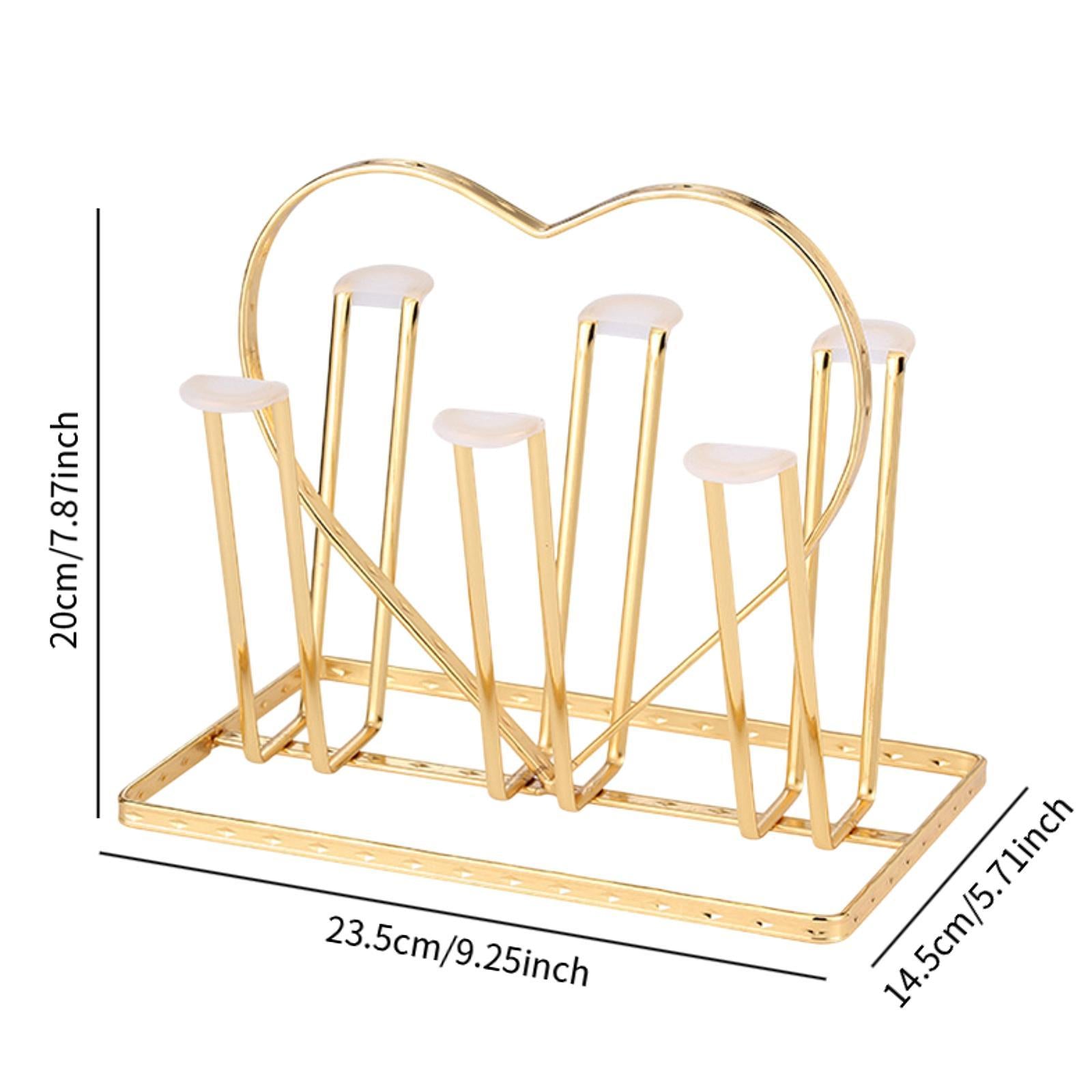Cup Drying Rack Stand with Drain Tray Mug Holder for Tea Shop Restaurant Bar