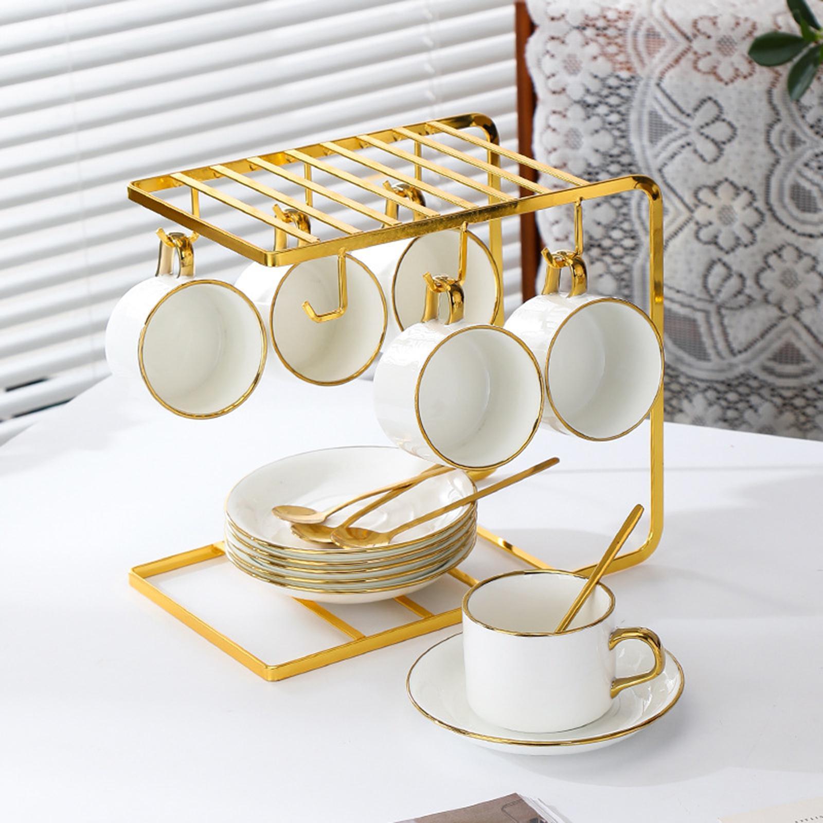 Cup Drying Rack Stand Portable Drainer Holder for Countertop Kitchen Cabinet