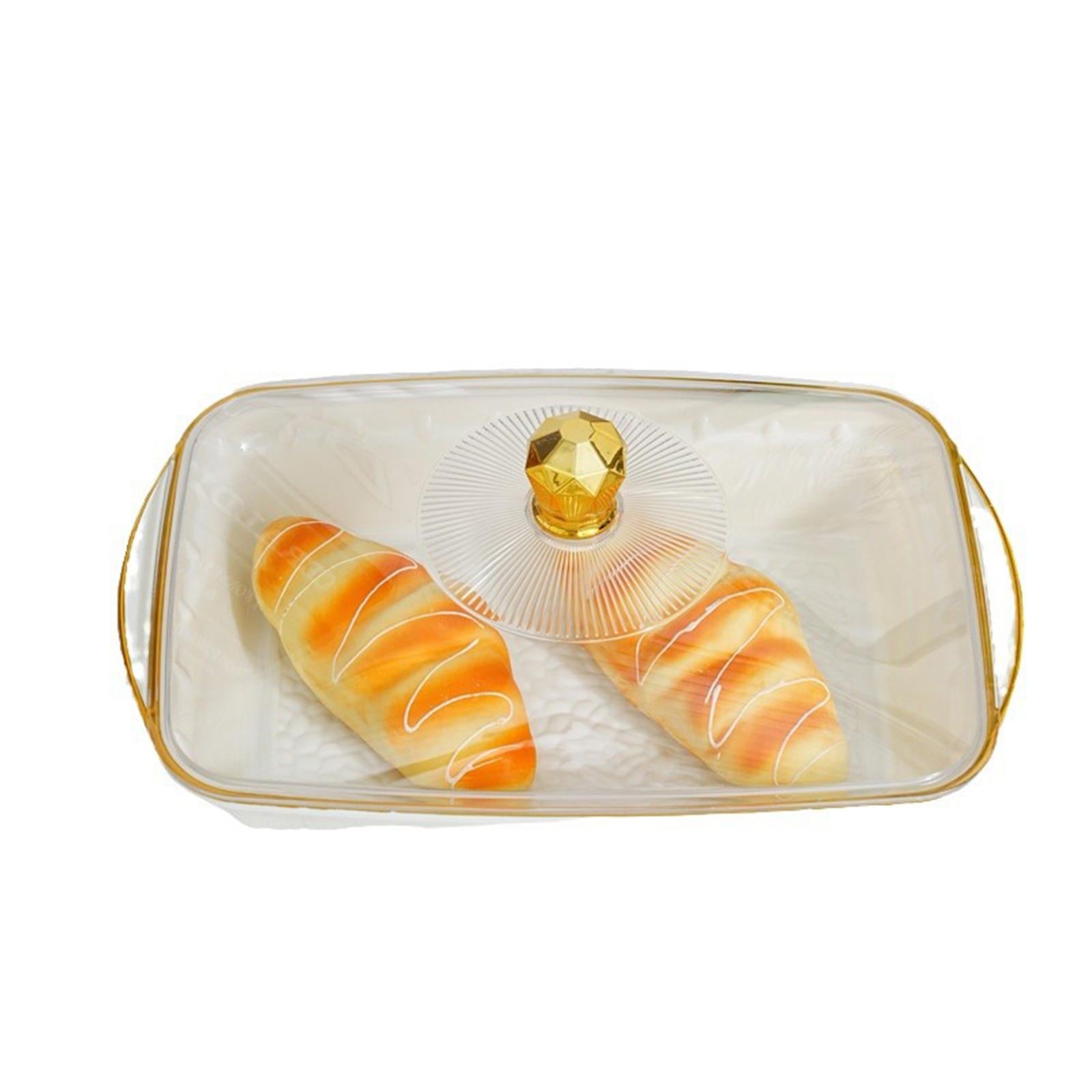 Fruit Bowl with Lid Multipurpose Fruit Basket for Office Coffee Drinks Party 40x24x16cm