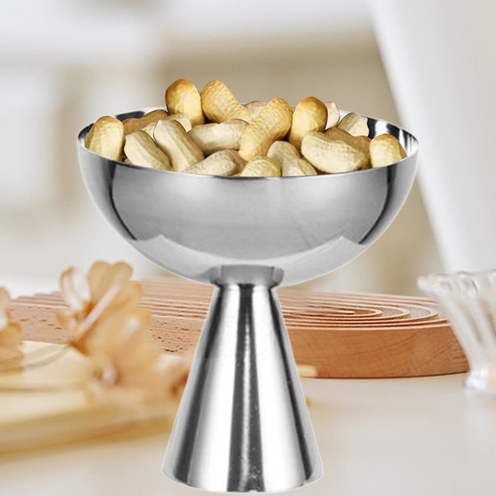 Dessert Bowl Stable Stand Round Serving Bowl for Milkshakes Parfait Dessert Height 10.2cm