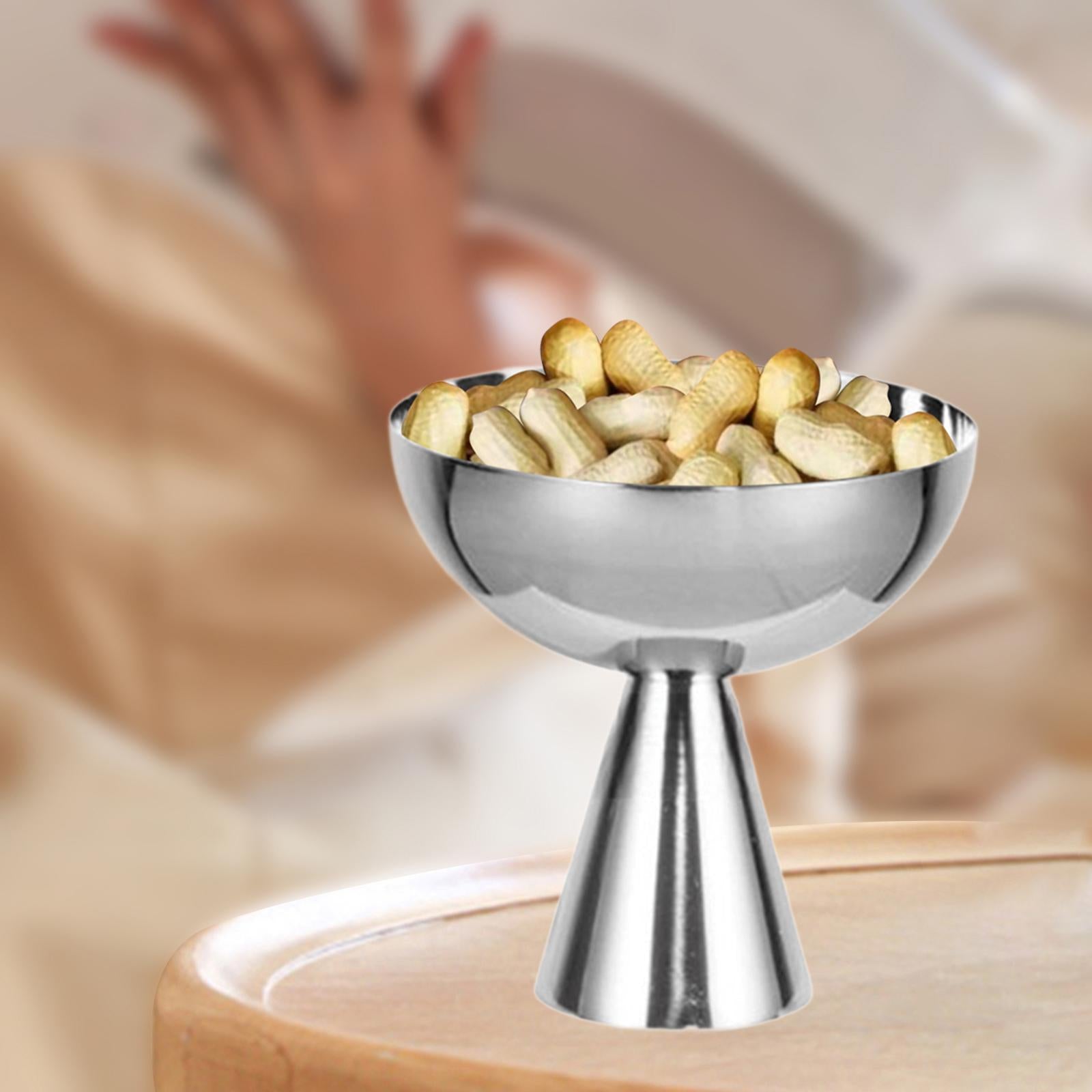 Dessert Bowl Stable Stand Round Serving Bowl for Milkshakes Parfait Dessert Height 10.2cm