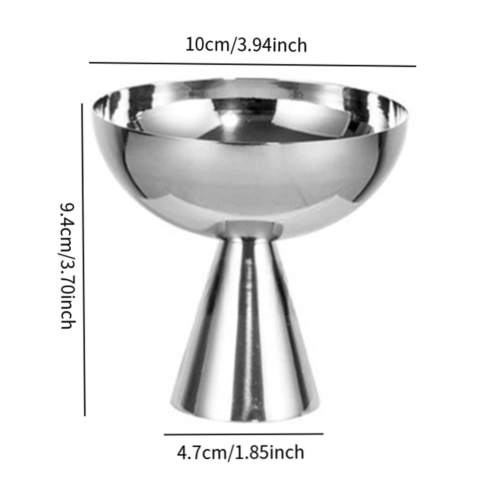 Dessert Bowl Stable Stand Round Serving Bowl for Milkshakes Parfait Dessert Height 9.4cm