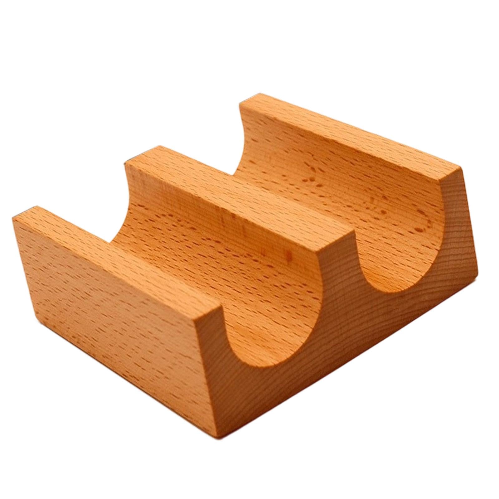 Wooden Sushi Holder Sushi Hand Roll Holder for Dining Table Party Bar 2 Grid