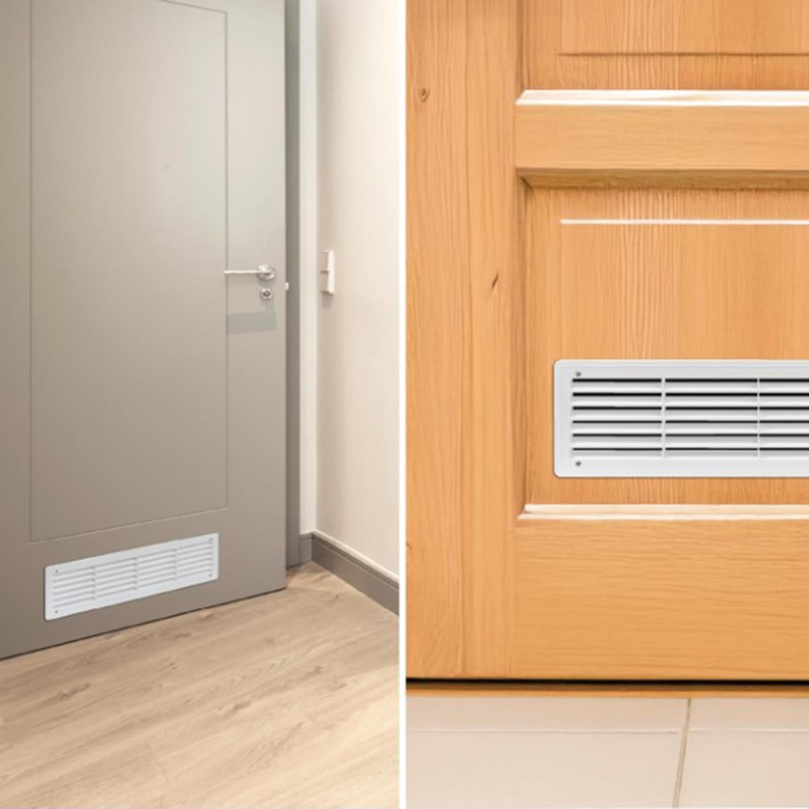 Door Vent Two Sided Interior Ventilation Grille for Bathroom Cabinet Kitchen 40cmx15cm
