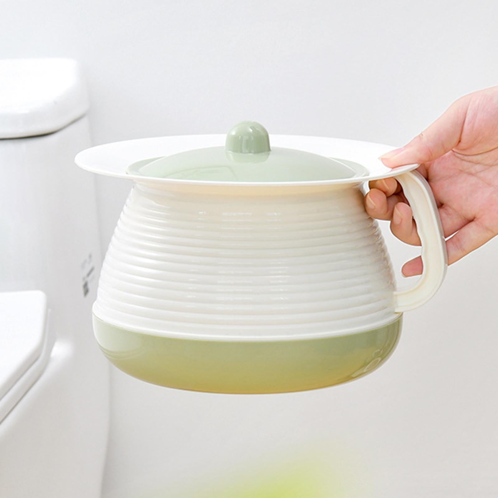 Chamber Pot Urine Pot Spittoon Chamber Bucket for Home Use Female Male Elder green