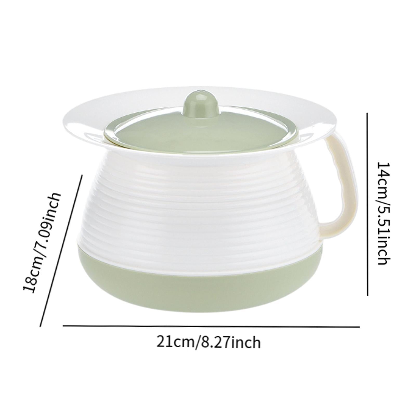Chamber Pot Urine Pot Spittoon Chamber Bucket for Home Use Female Male Elder green