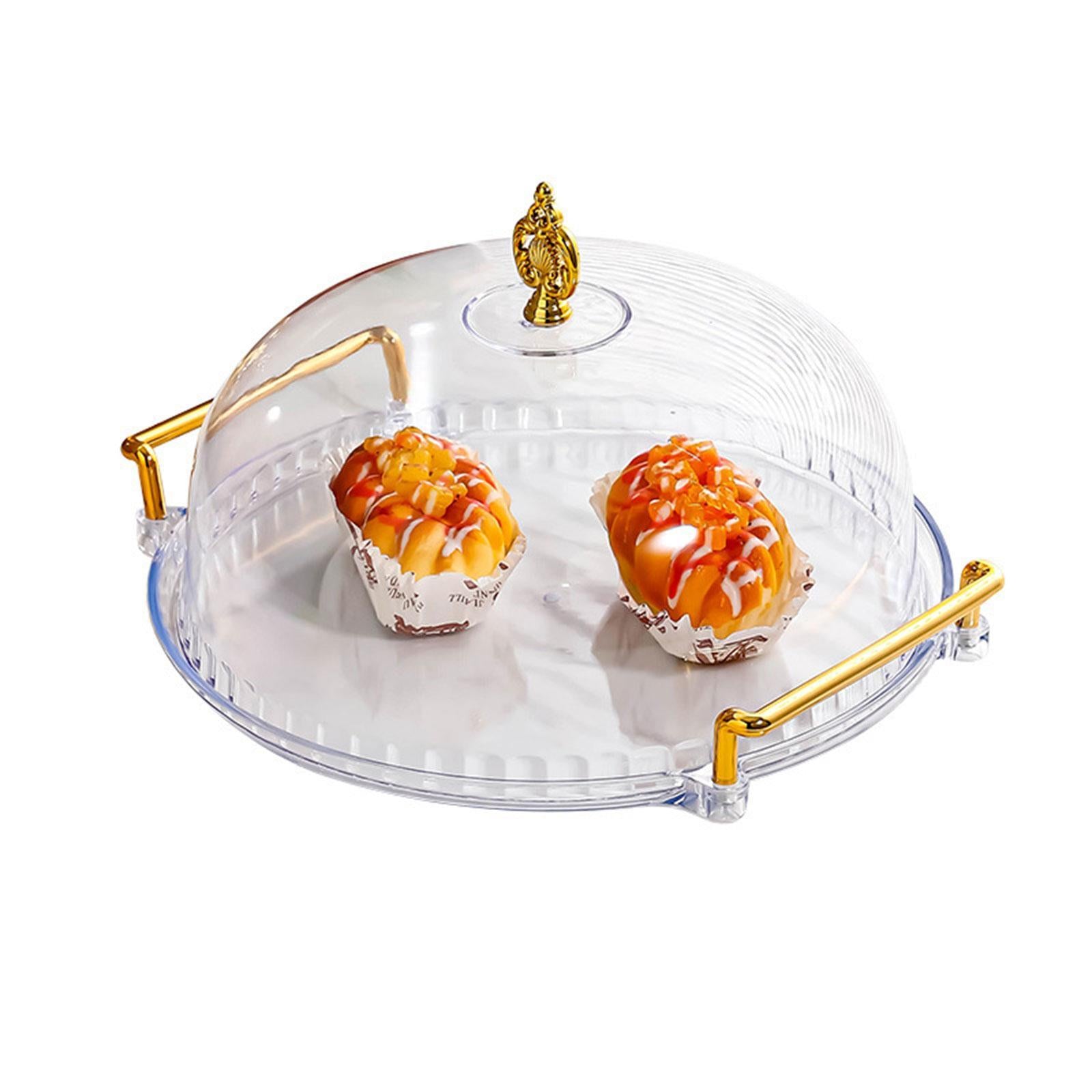 Dessert Serving Tray Multifunctional Cake Plate for Donut Cheesecake Cookies Transparent