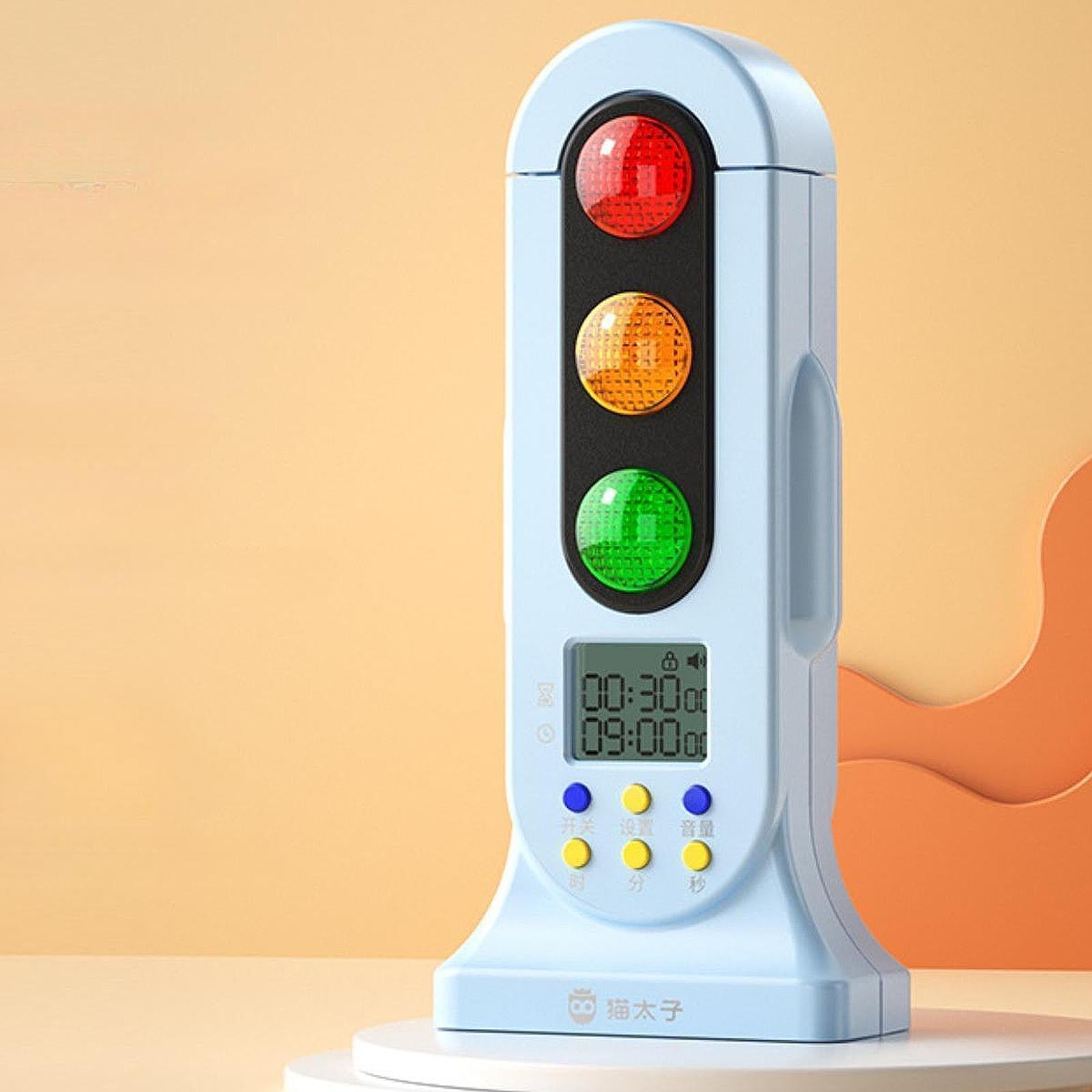 Traffic Light Timer Double Modes Count Down Timer for Classroom Testing School blue