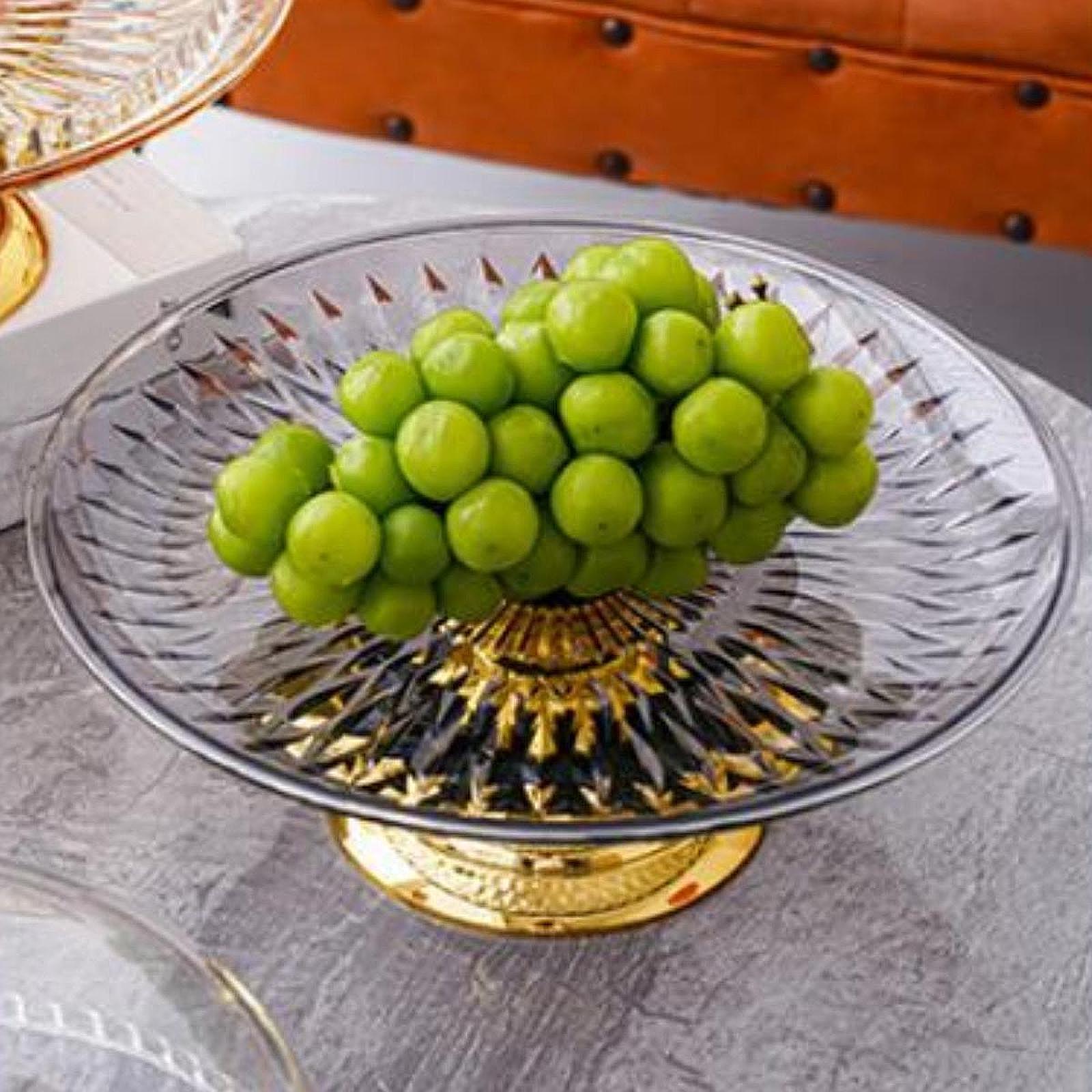 Cake Plate with Dome Trendy Pastries Tray Snack for Party Dining Room Events Black