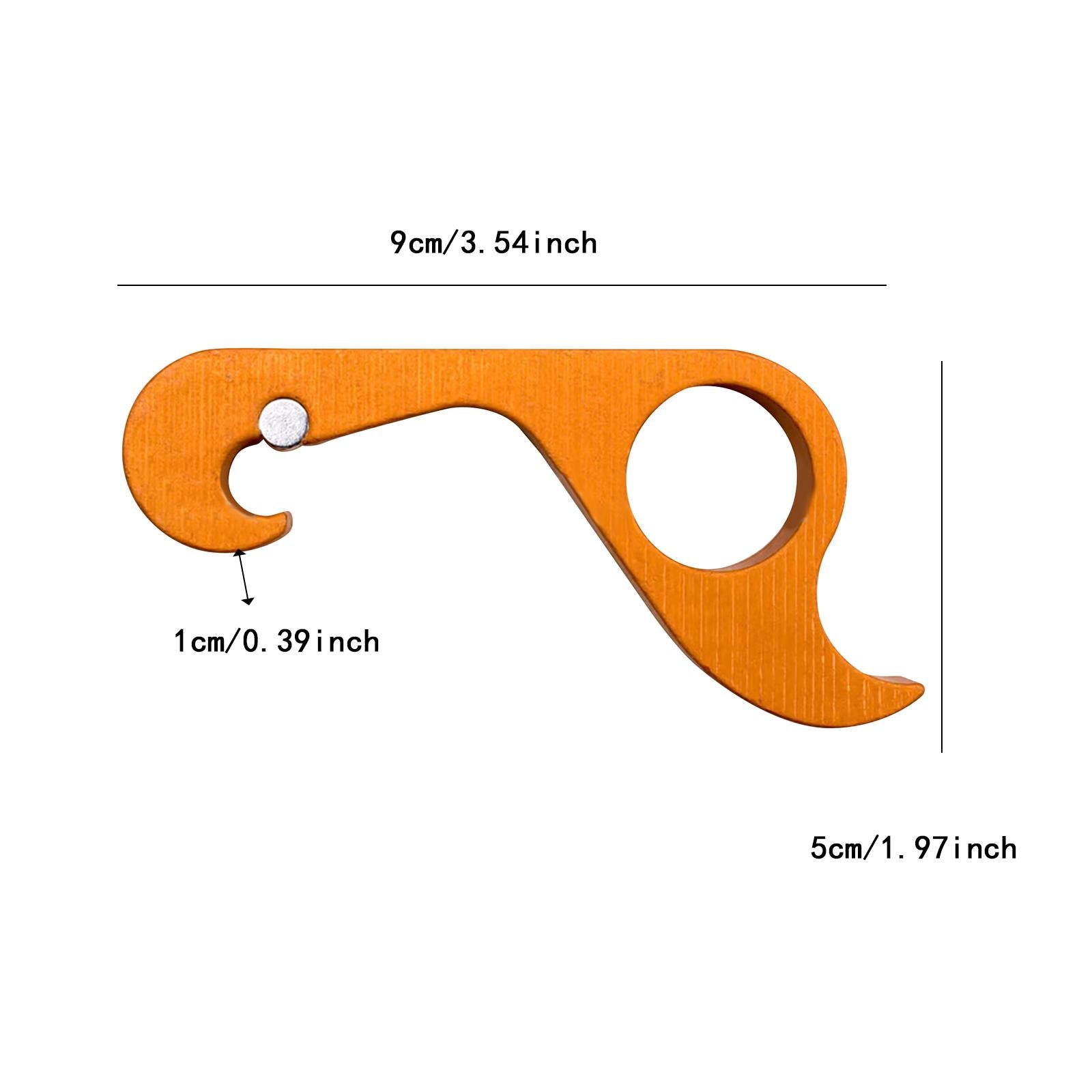 Bottle Opener Easy to Use Compact Water Bottle Opener for Home Hiking Picnic orange