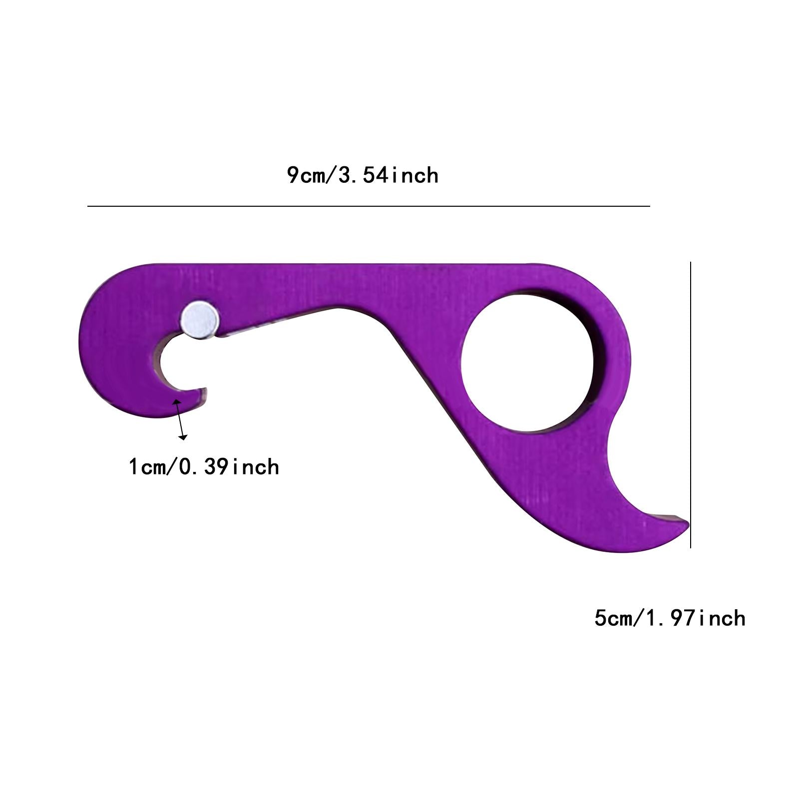 Bottle Opener Easy to Use Compact Water Bottle Opener for Home Hiking Picnic violet