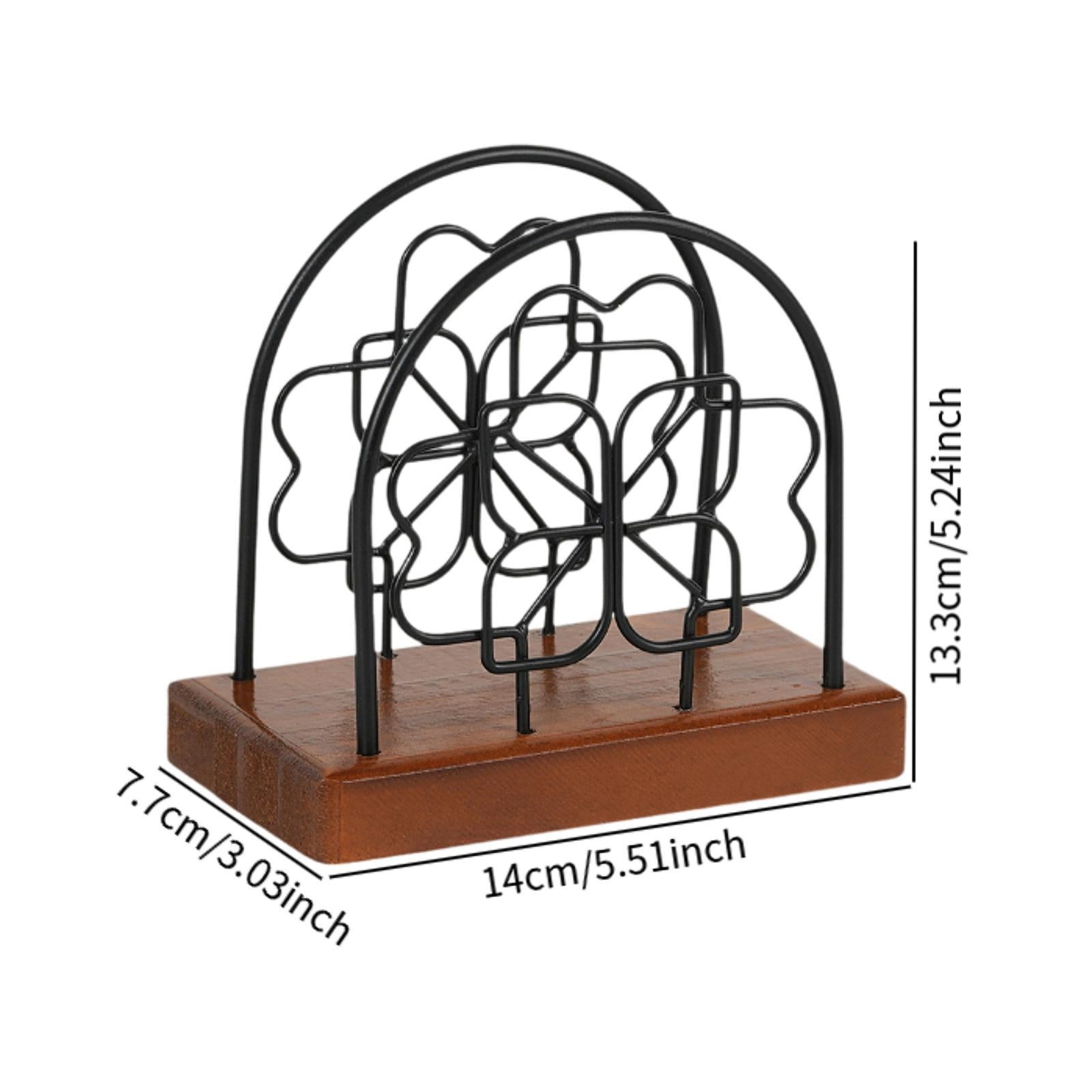 Upright Napkin Holder Mail Letter Sorter Rack for Restaurant Home Countertop
