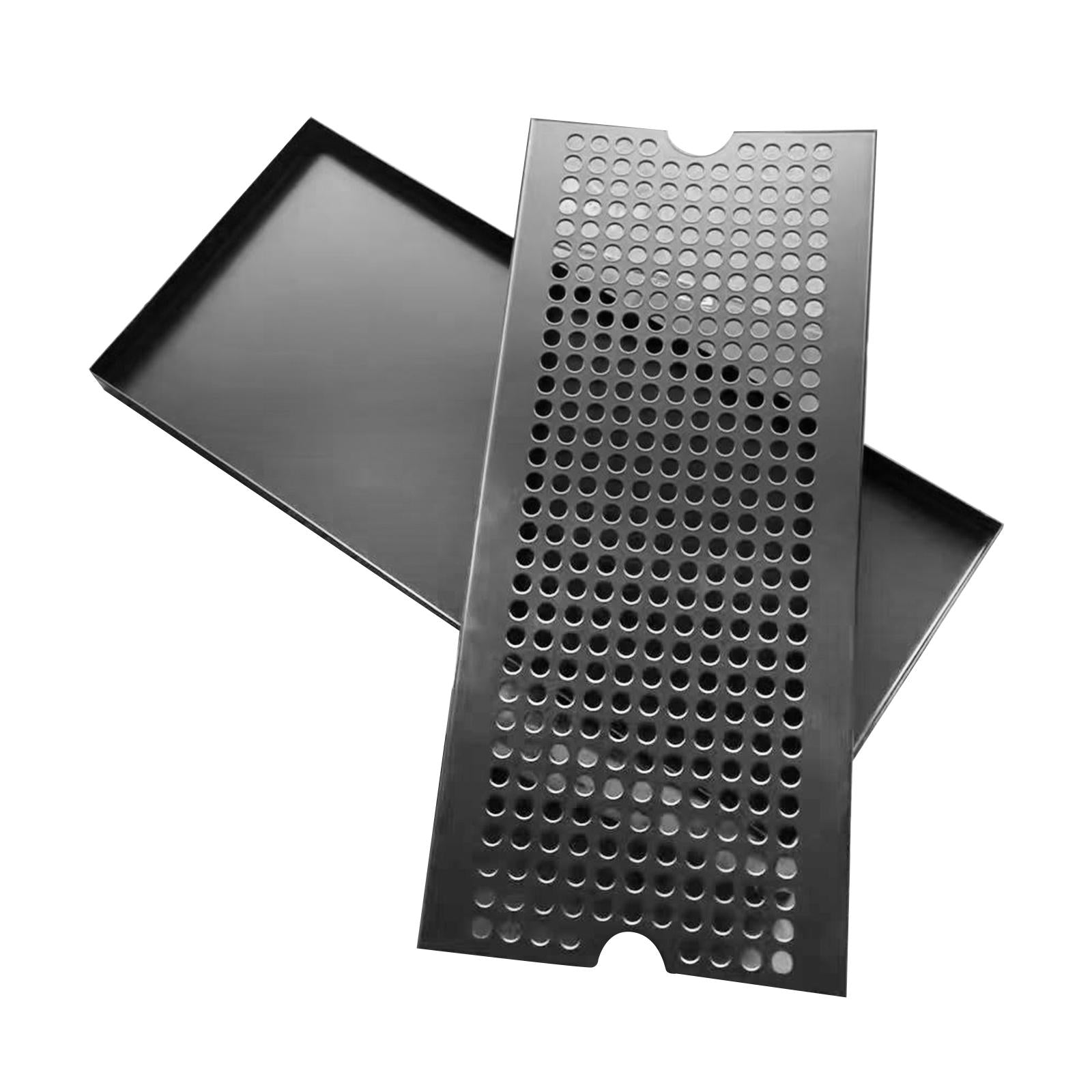 Beer Keg Drip Tray Portable Stainless Steel for Beverage Dispenser Household 40x17.5x1.5cm