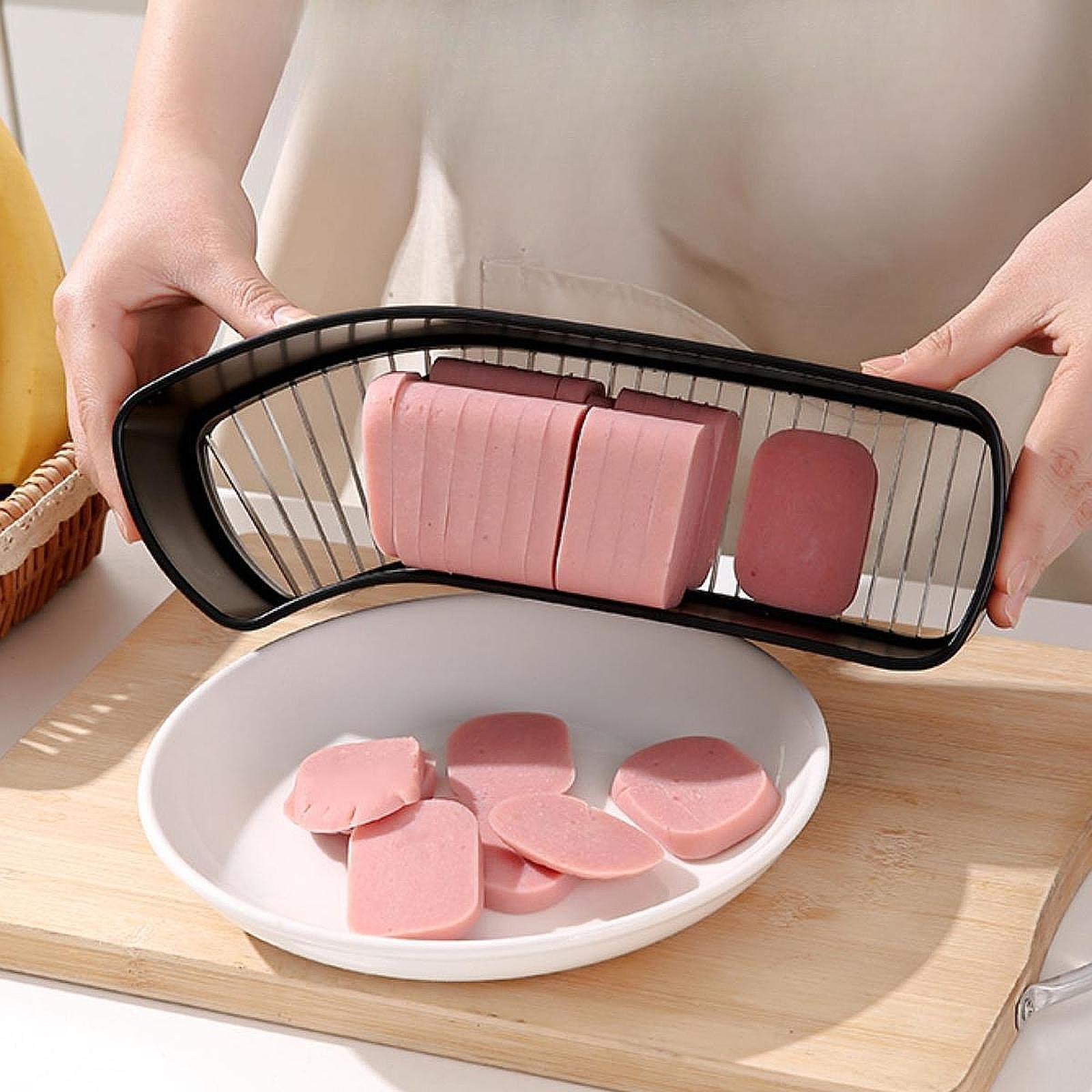 Banana Slicer Cucumber Fruit Cutter Multifunctional Lightweight Kitchen Tool Black