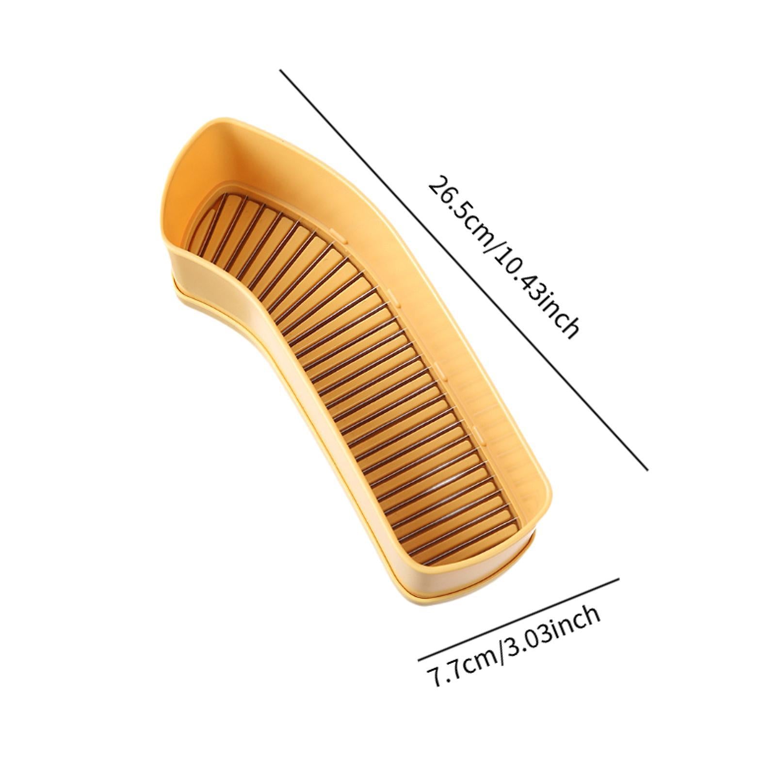 Banana Slicer Cucumber Fruit Cutter Multifunctional Lightweight Kitchen Tool Yellow