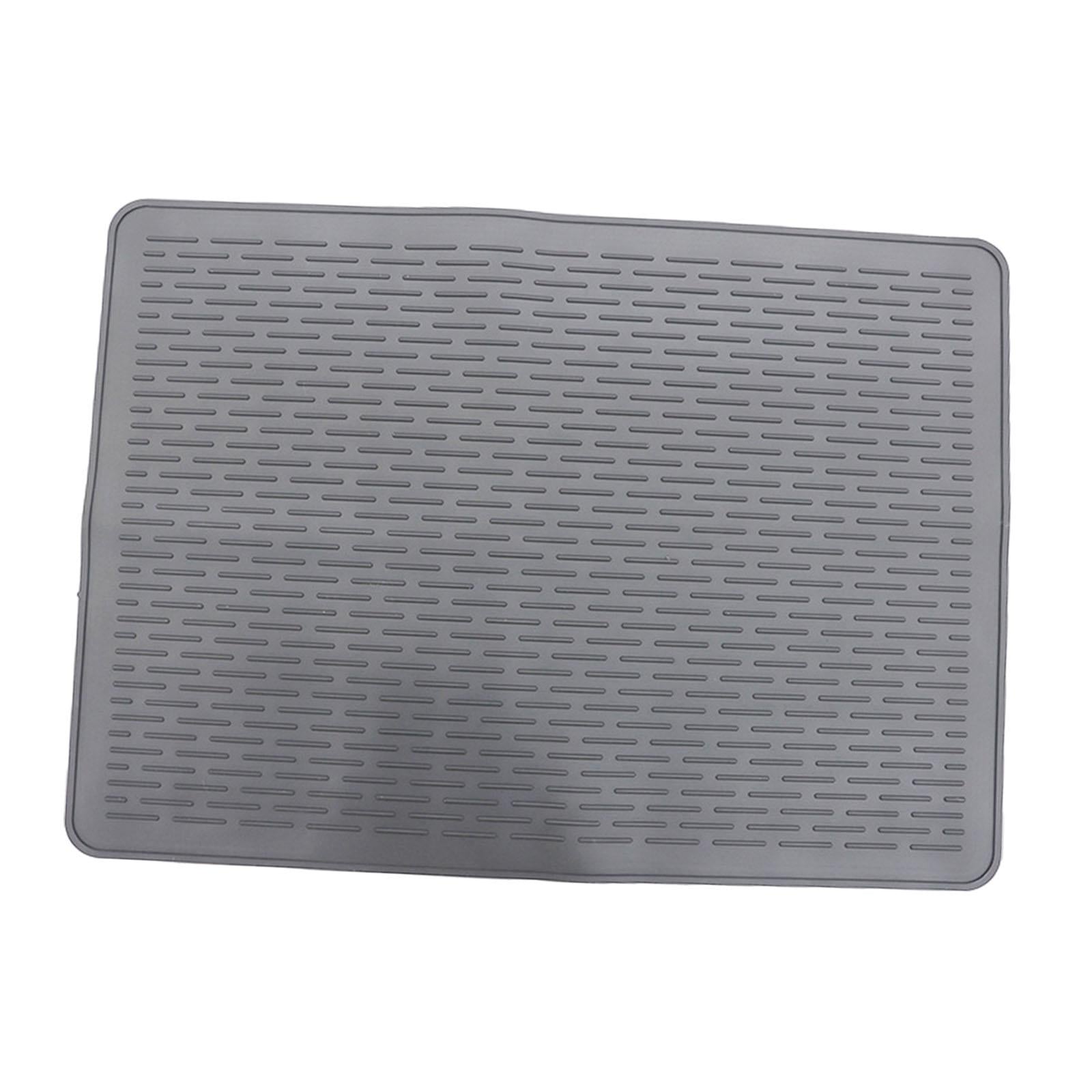Stove Top Cover Heat Resistant Heavy Duty for Electric Stove Dish Drying Mat Gray Straight Grain