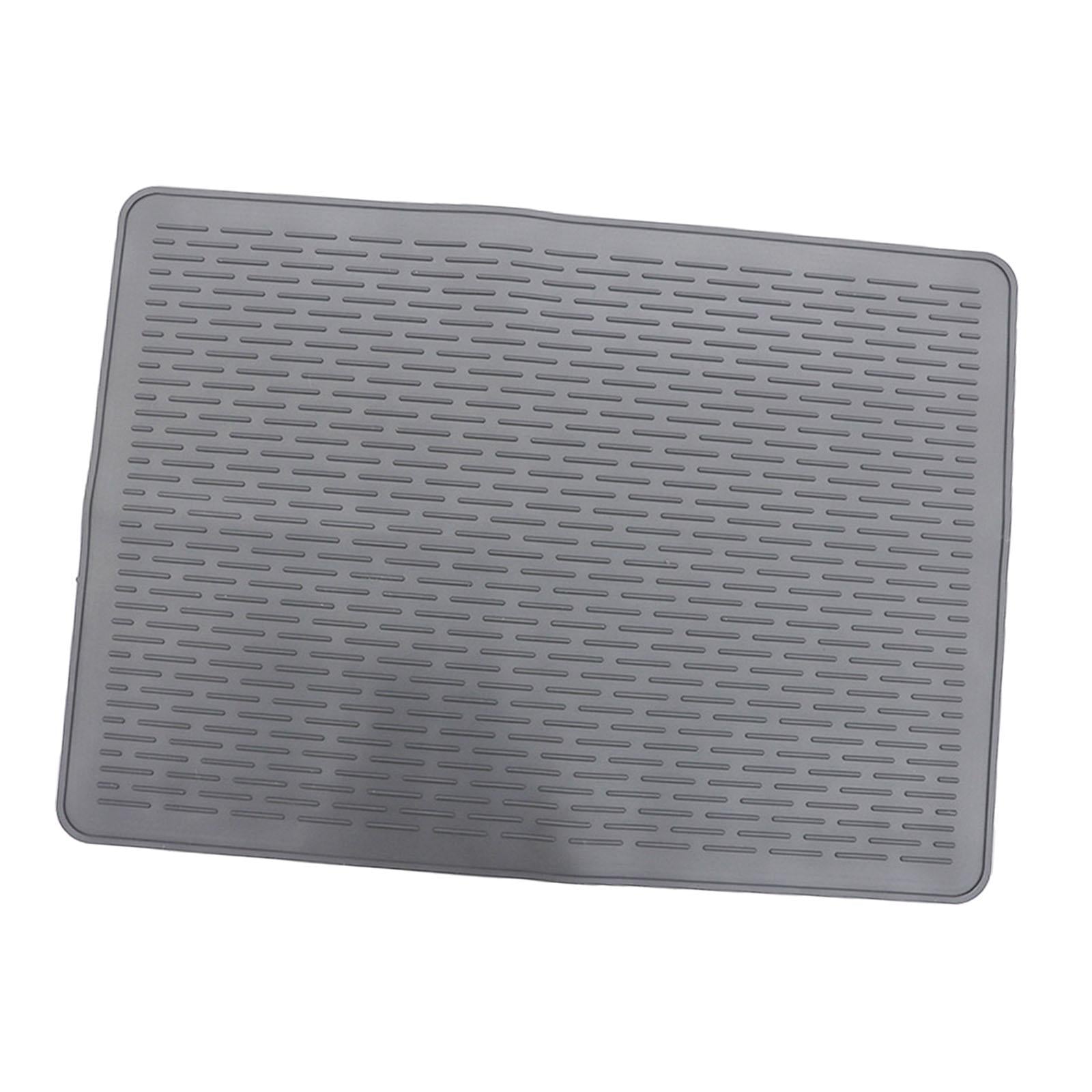 Stove Top Cover Heat Resistant Heavy Duty for Electric Stove Dish Drying Mat Gray Straight Grain