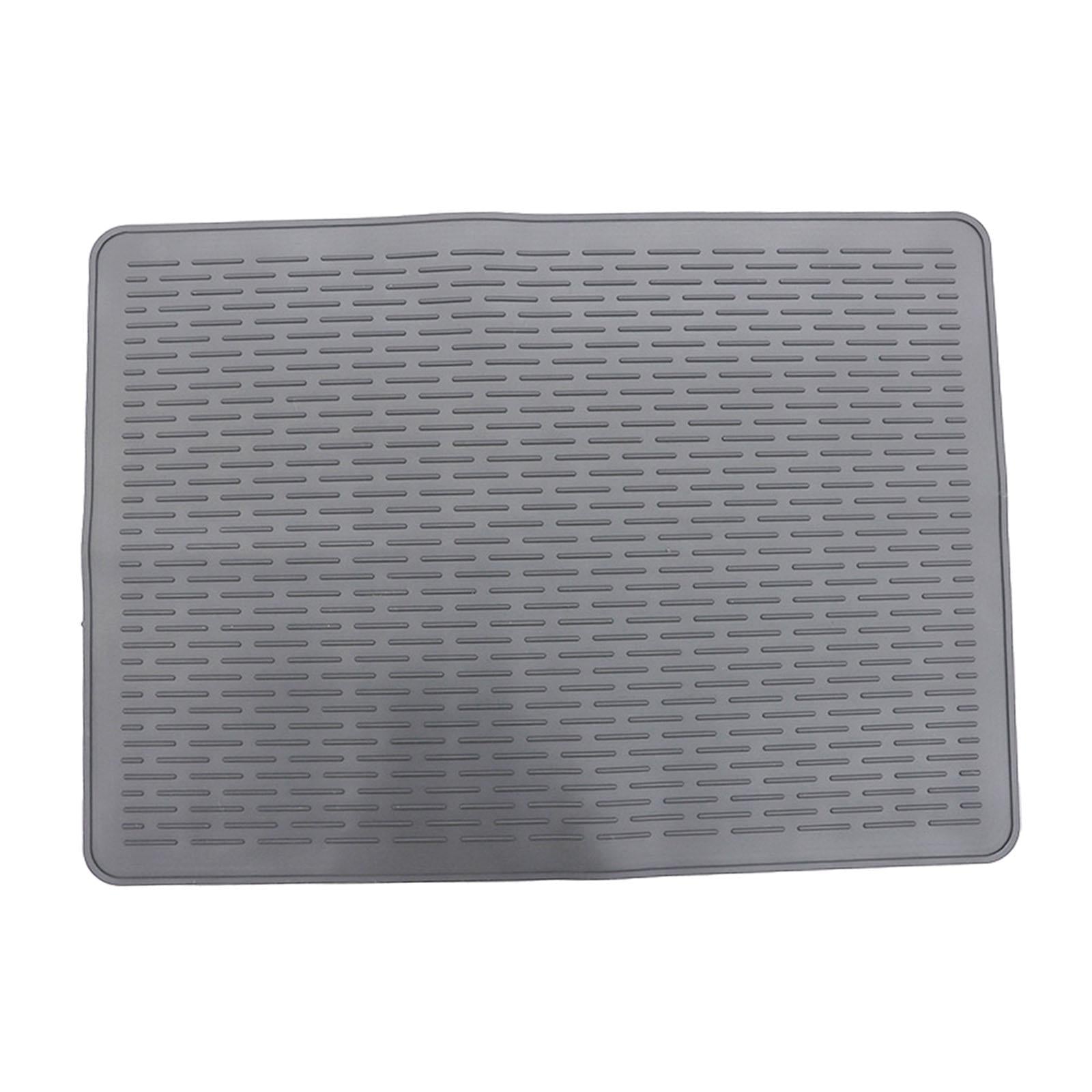 Stove Top Cover Heat Resistant Heavy Duty for Electric Stove Dish Drying Mat Gray Straight Grain