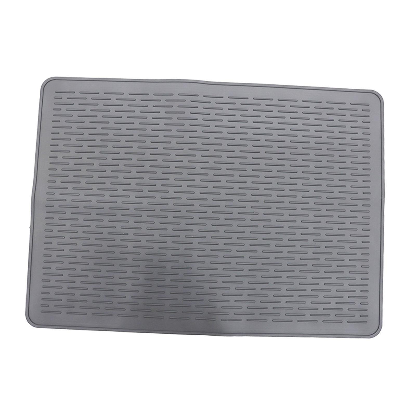 Stove Top Cover Heat Resistant Heavy Duty for Electric Stove Dish Drying Mat Gray Straight Grain