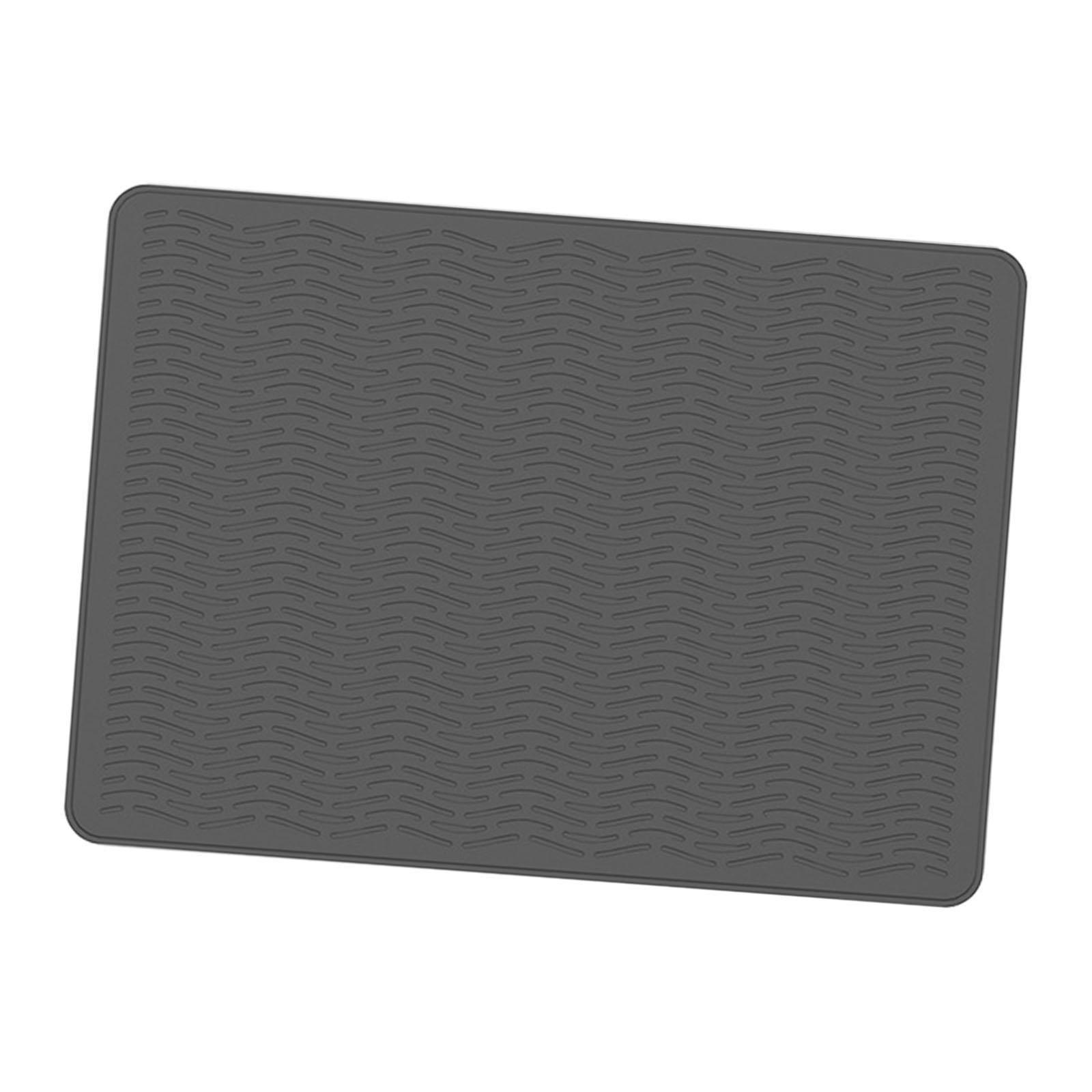 Stove Top Cover Heat Resistant Heavy Duty for Electric Stove Dish Drying Mat Gray Wave Grain