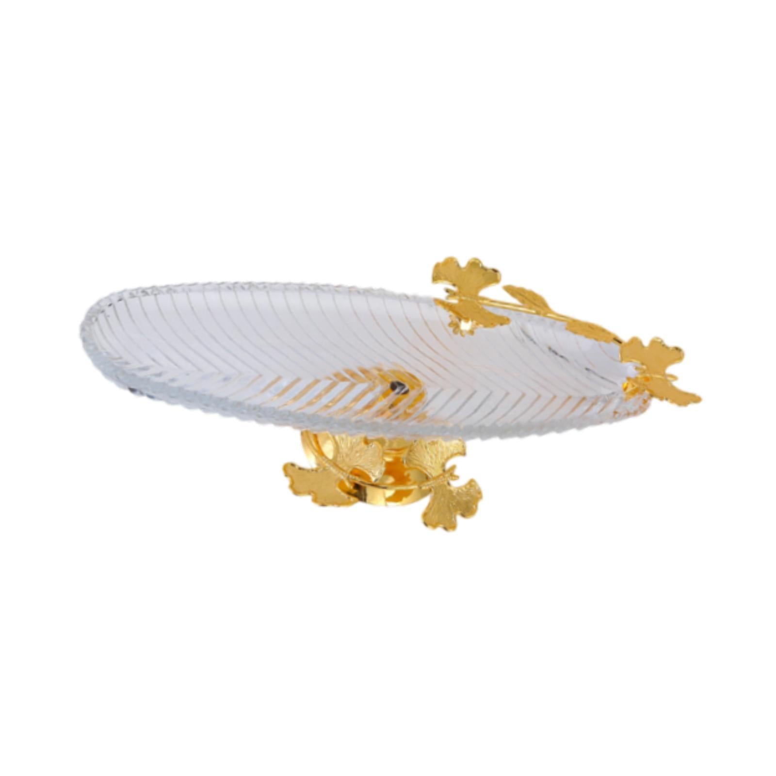 Glass Serving Tray Multipurpose Pastry Tray Appetizer Tray for Fruits Snacks