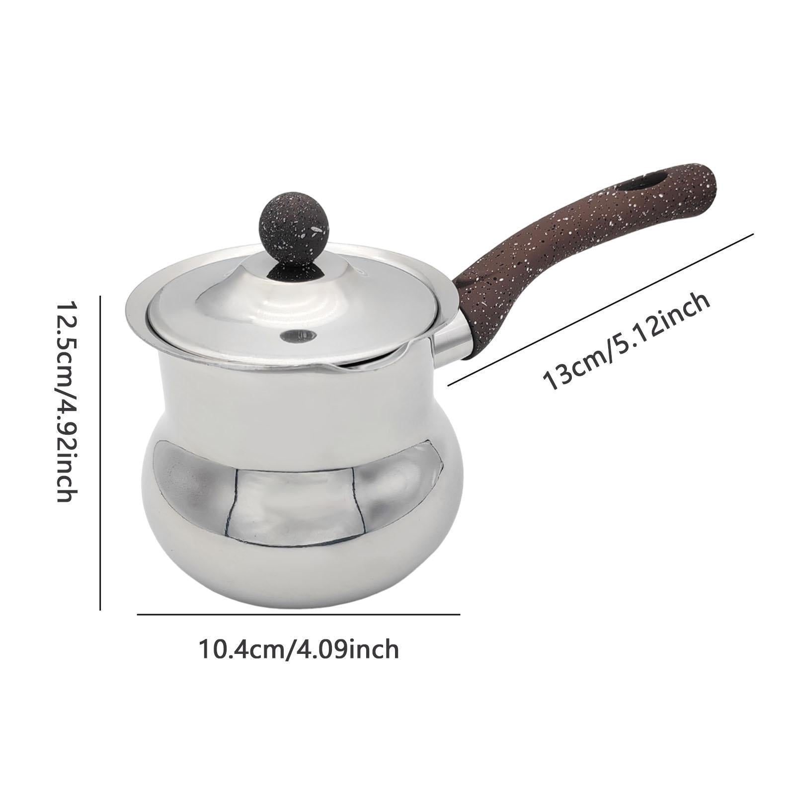 Coffee Pot Universal Butter Warmer Rust Resistant Coffee Mug Milk Warmer Pot D
