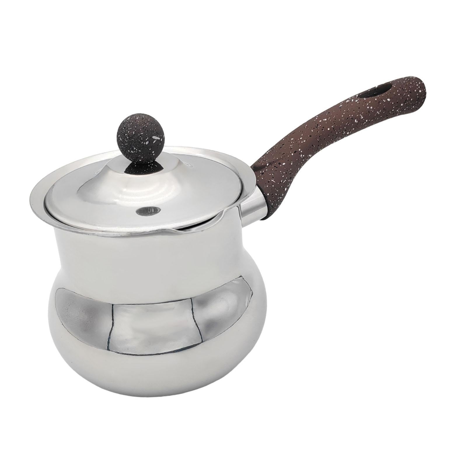 Coffee Pot Universal Butter Warmer Rust Resistant Coffee Mug Milk Warmer Pot D