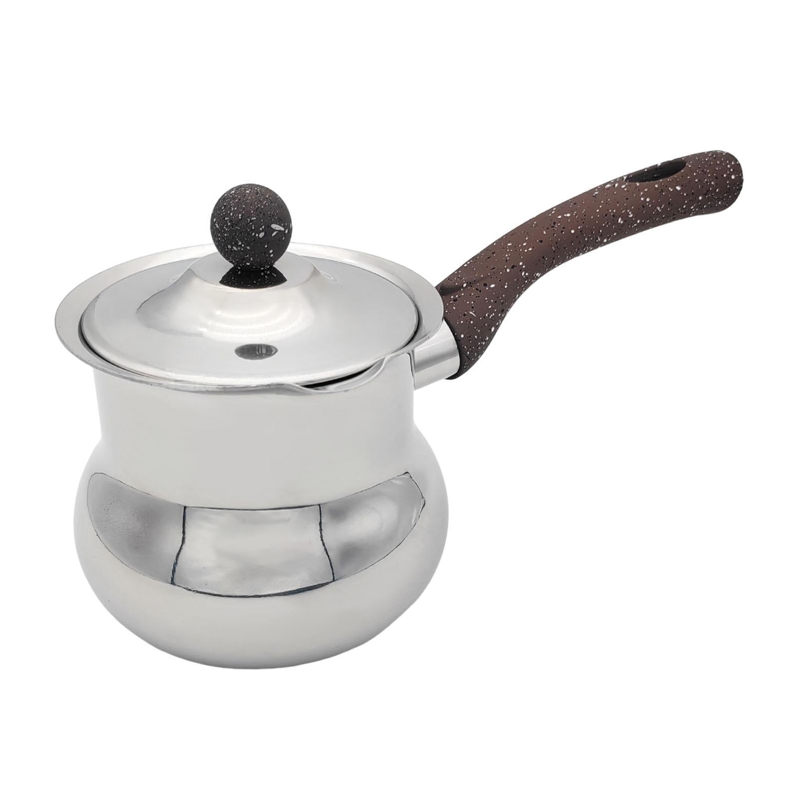 Coffee Pot Universal Butter Warmer Rust Resistant Coffee Mug Milk Warmer Pot D