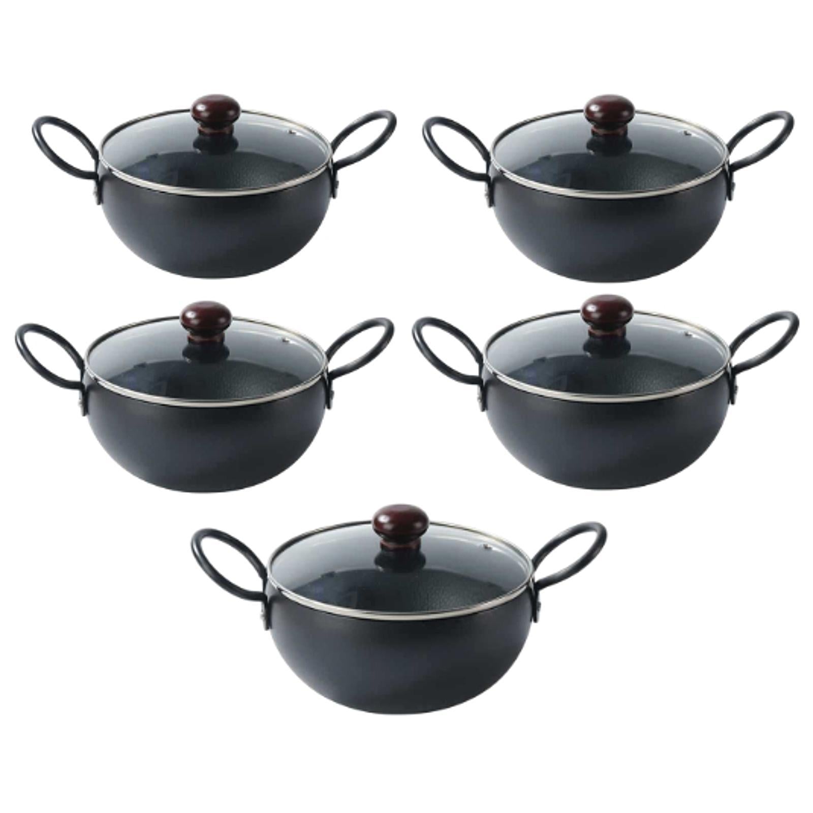 Iron Pot Gift Multifunctional with Handles Cooking Pot for Kitchen Soup Home Mouth Diameter 20cm