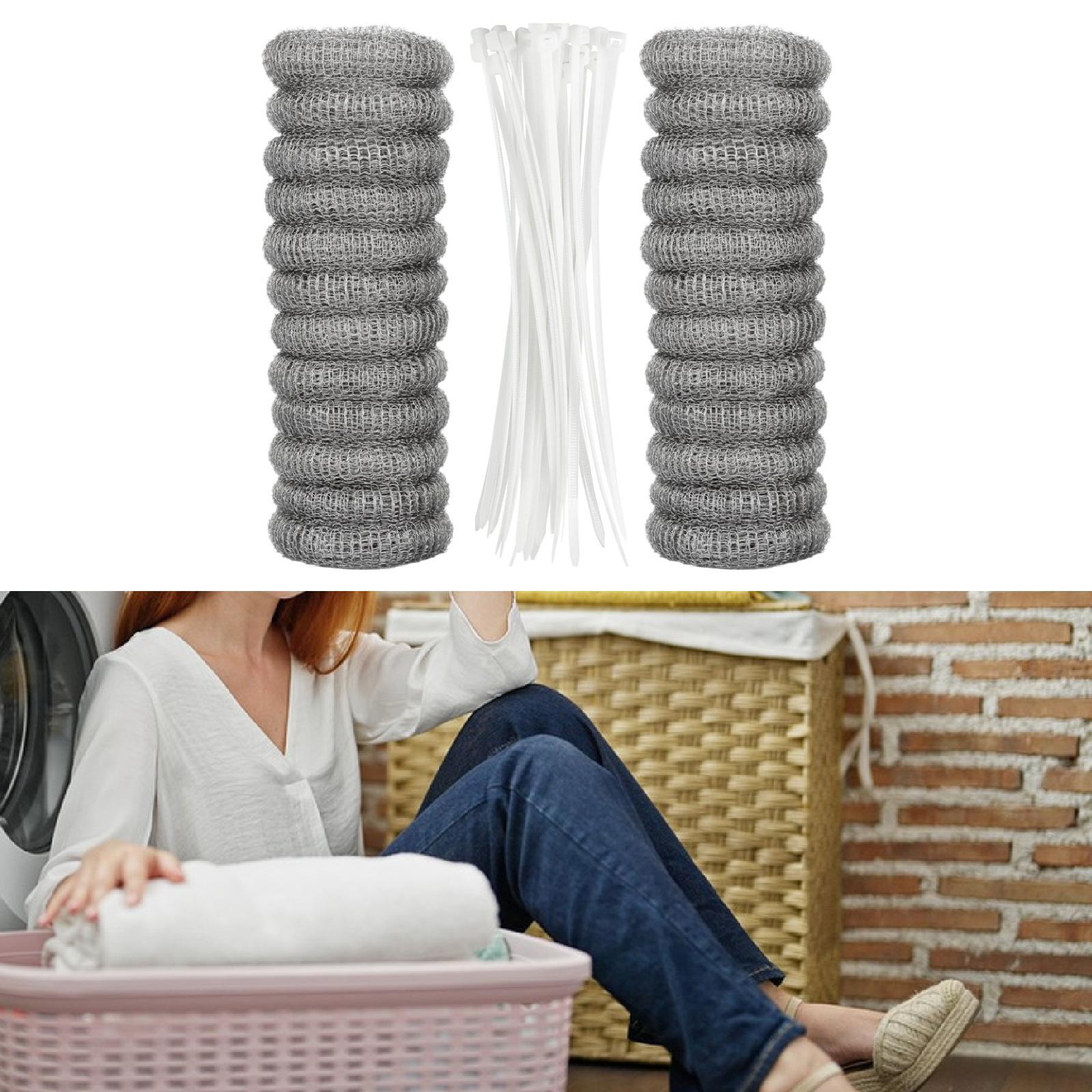 Washing Machine Lint Traps Easy Installation Laundry Mesh Washer Hose Filter 24 Pieces