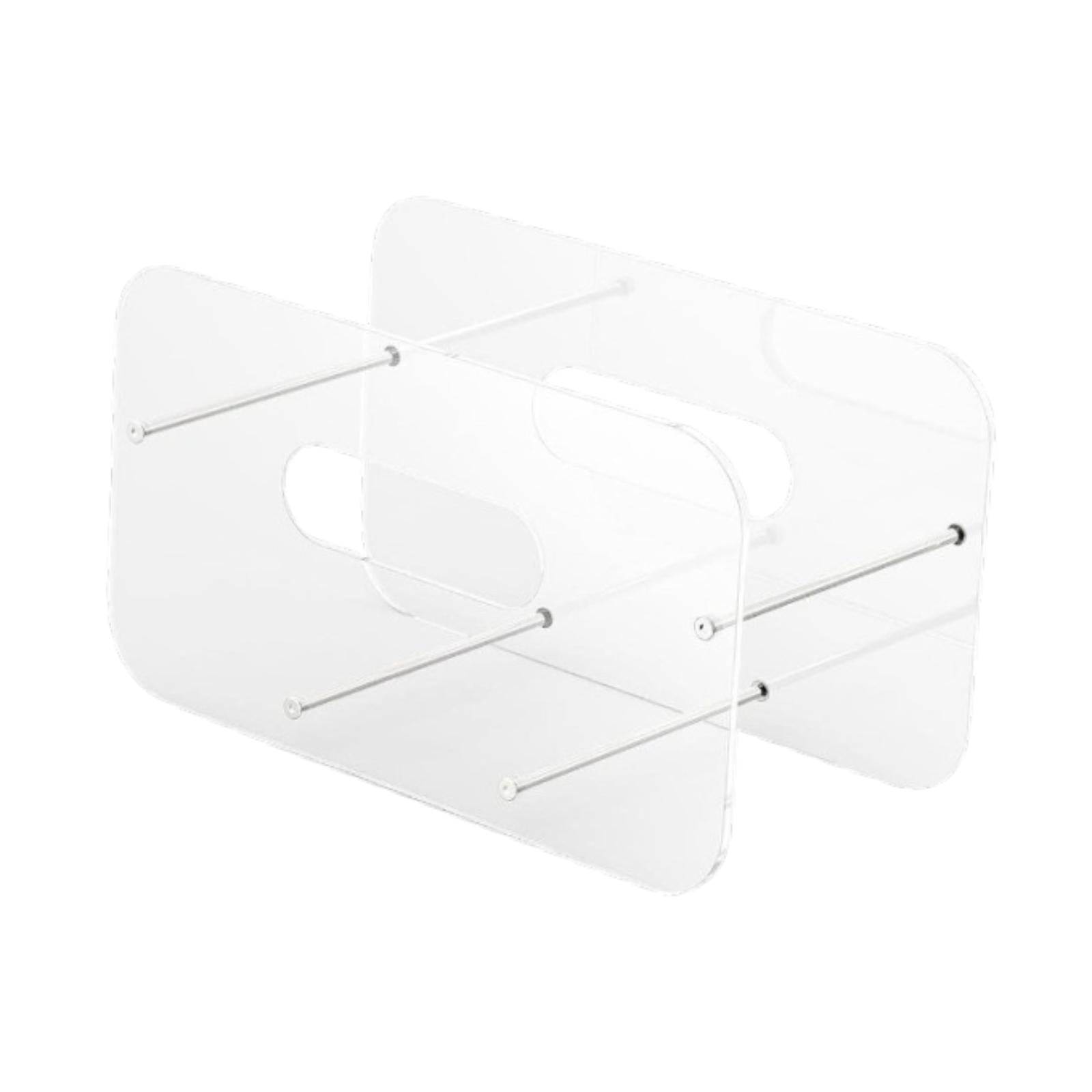 Paper Plate Dispenser Modern Clear Plates Storage for Dining Room RV Outdoor