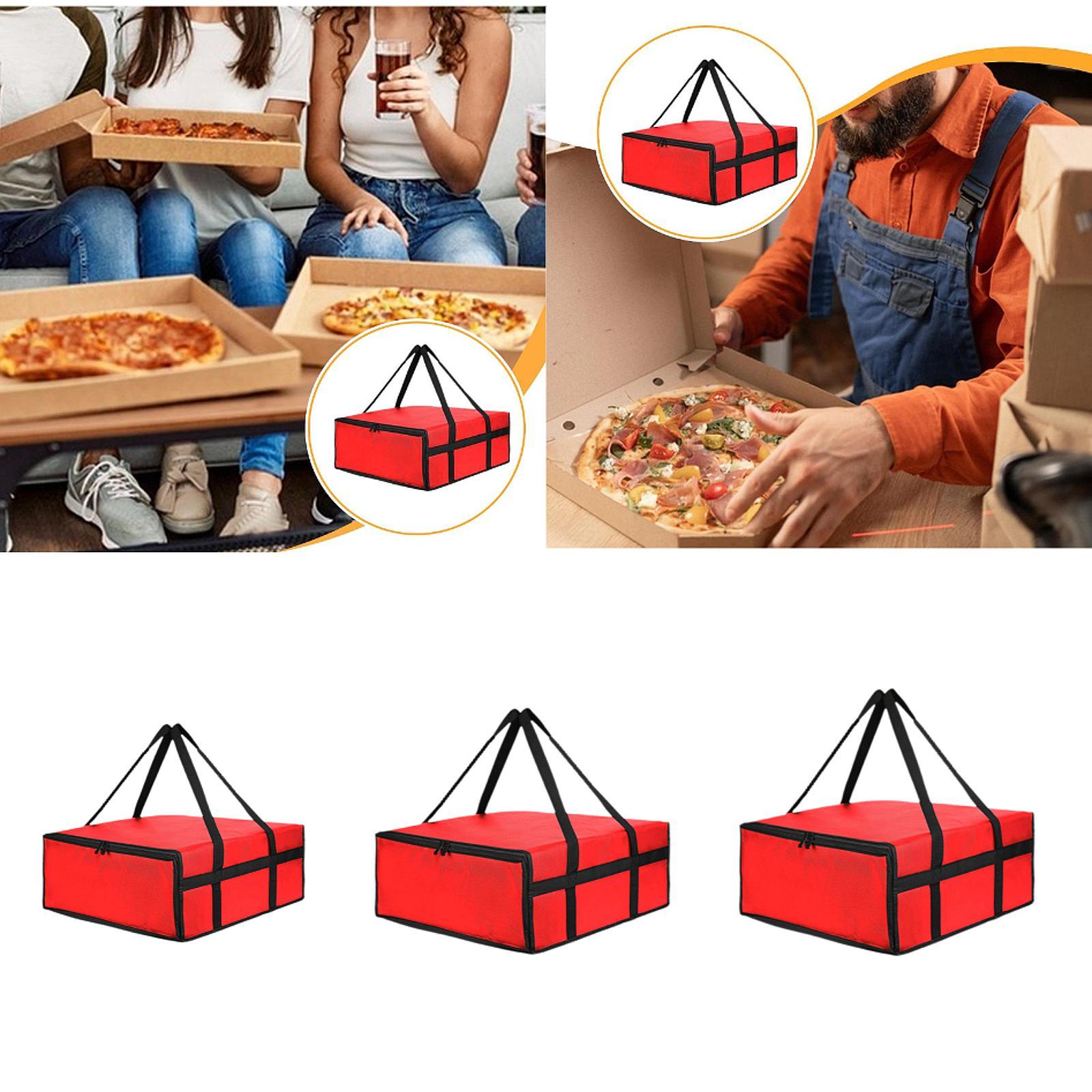 Insulated Pizza Delivery Bag for Delivery Grocery Bag for Personal Pizzerias 40cmx40cmx15cm