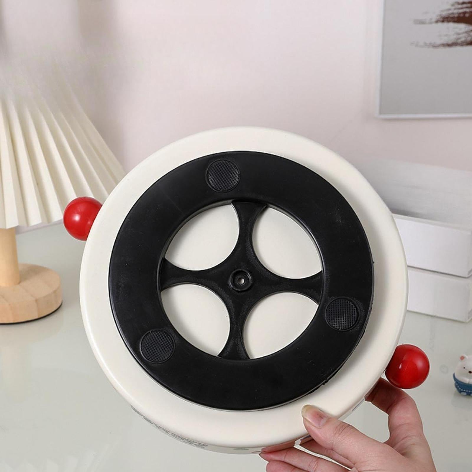 Round Turntable Organizer Rotatable Condiments Rack for Office Shelf Cabinet