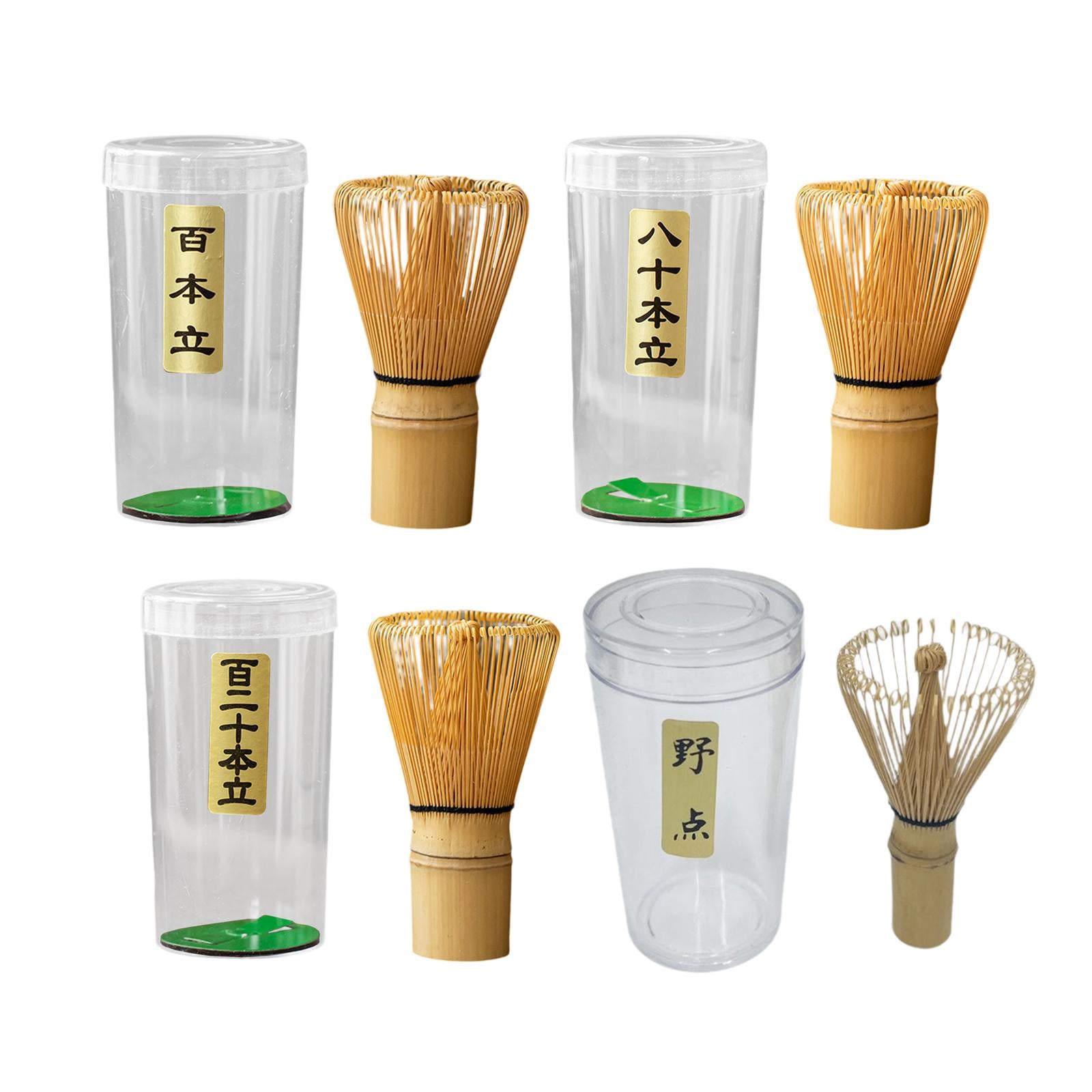 Matcha Whisk Starter with Holder Bamboo Whisk for Tea Ceremony Matcha Powder Style A