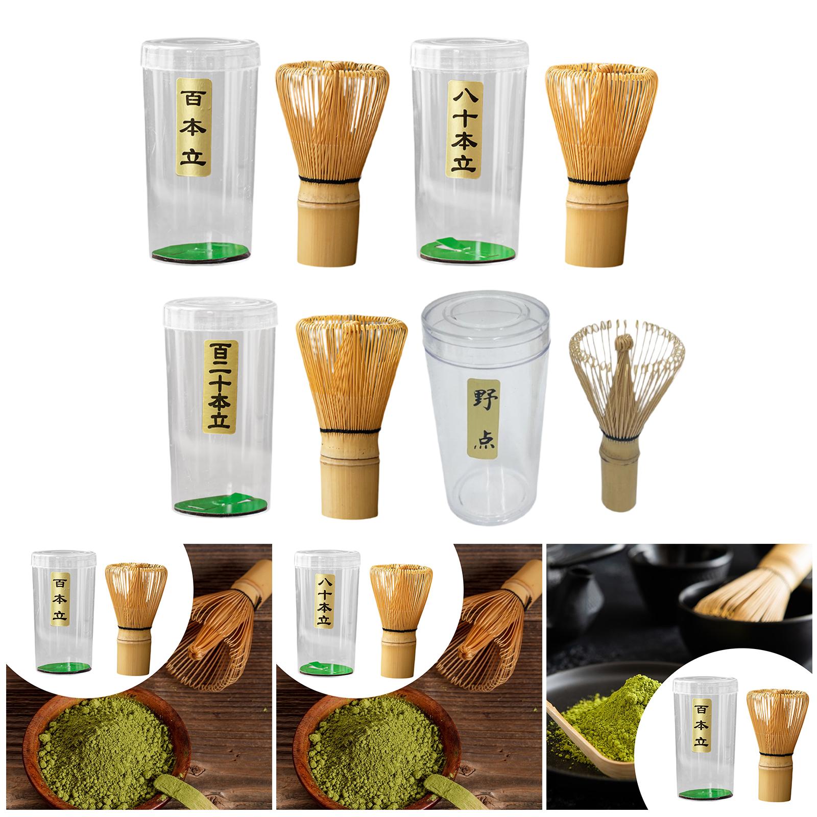 Matcha Whisk Starter with Holder Bamboo Whisk for Tea Ceremony Matcha Powder Style A